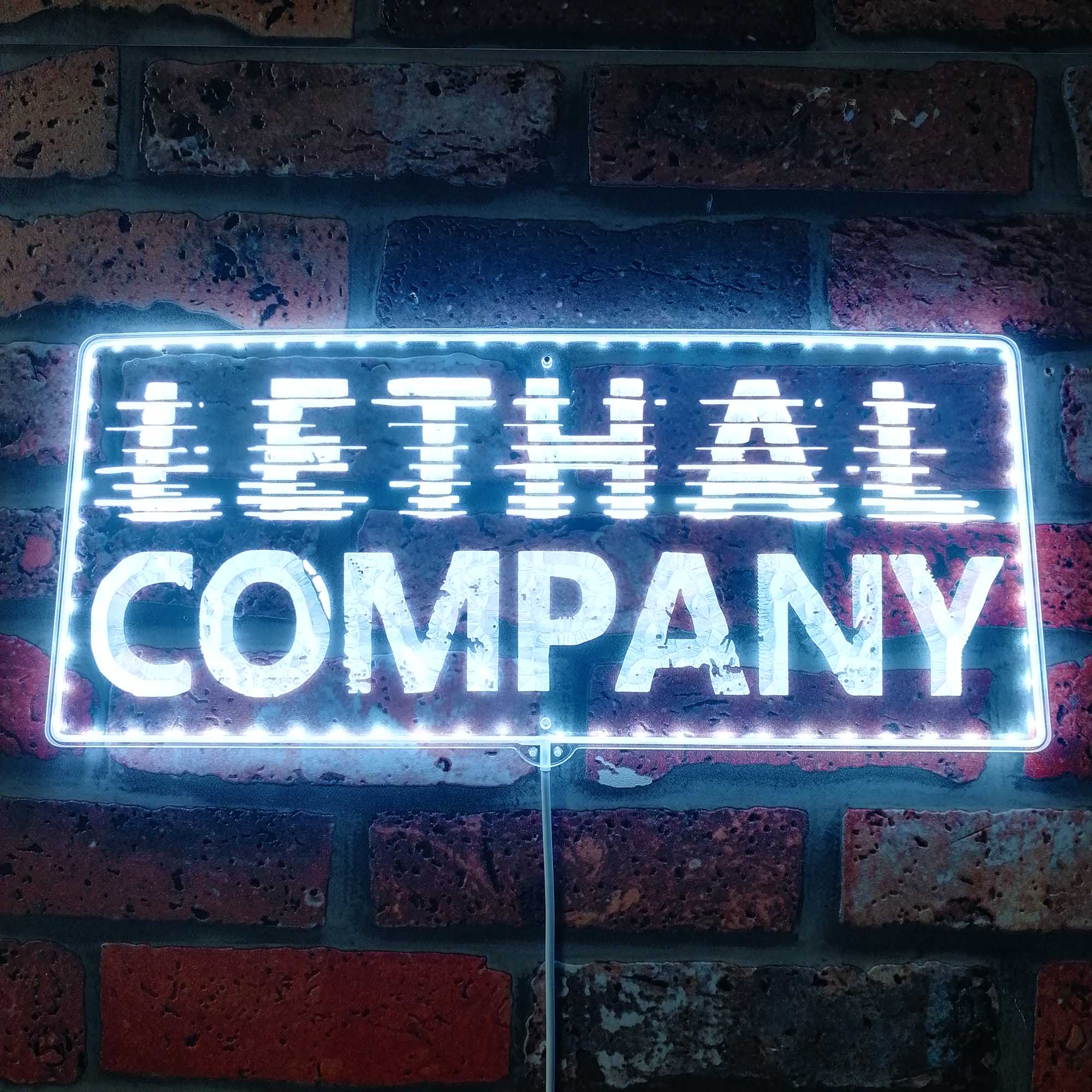 Lethal Company Dynamic RGB Edge Lit LED Sign