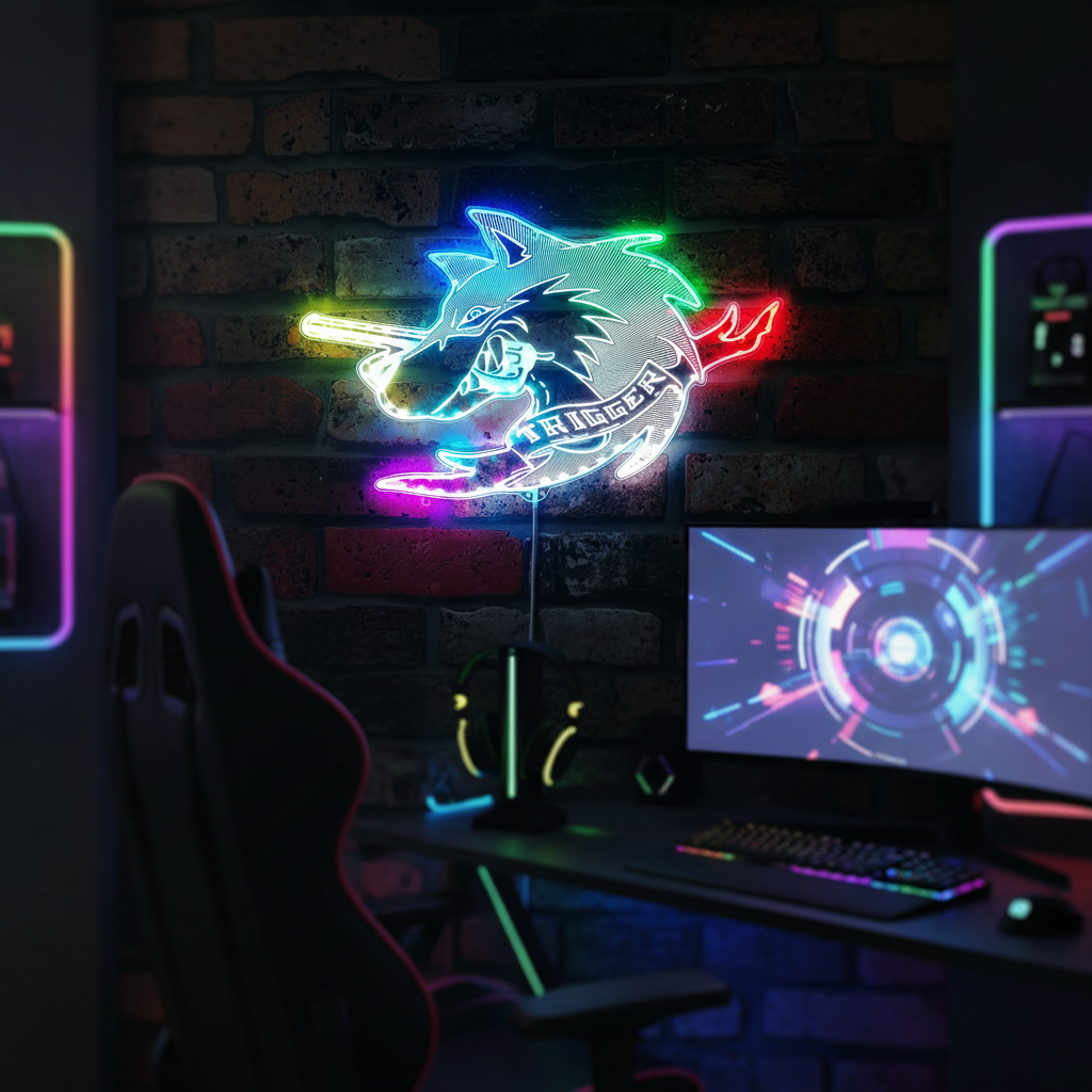 Ace Combat Trigger Neon RGB Edge Lit LED Sign