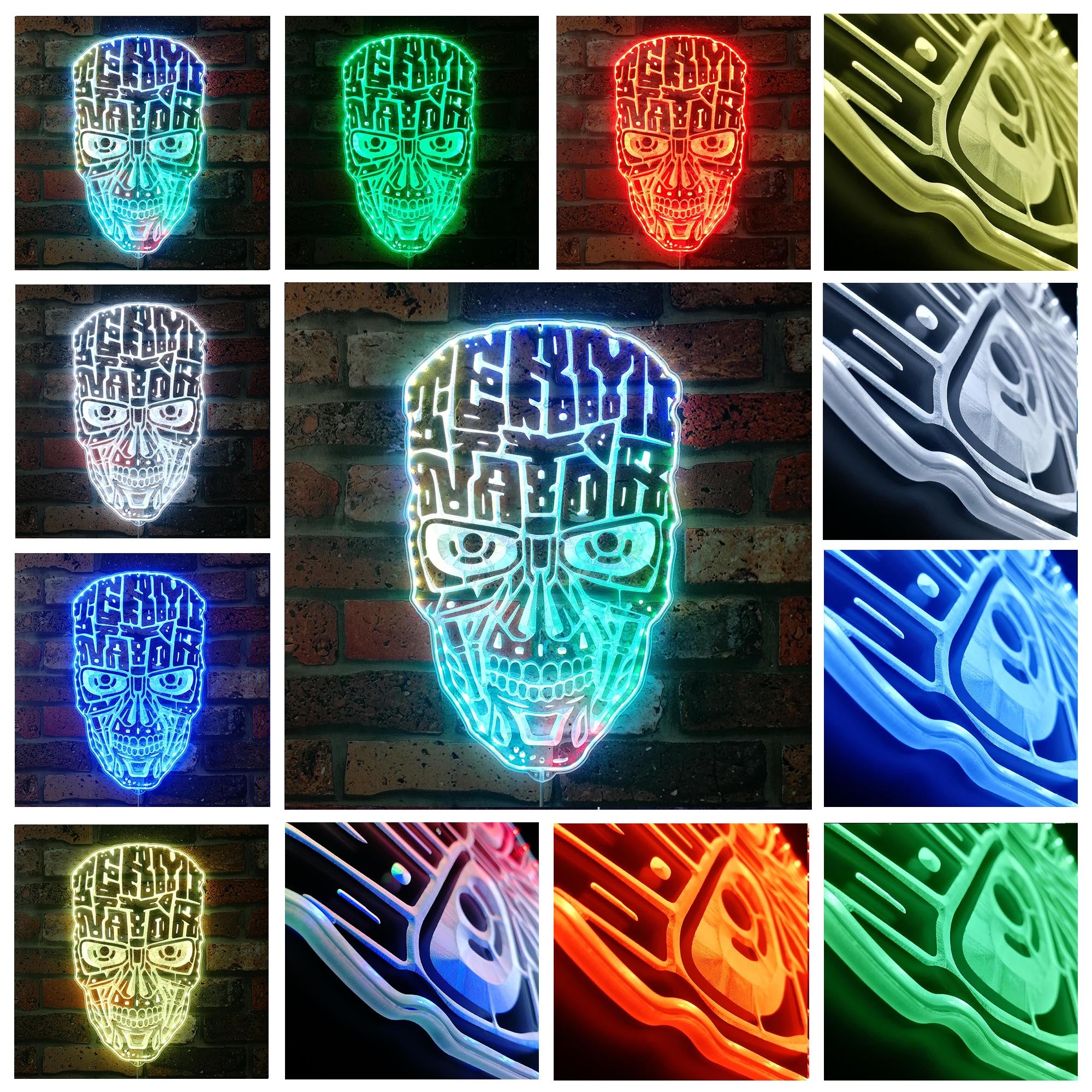 Terminator Dynamic RGB Edge Lit LED Sign