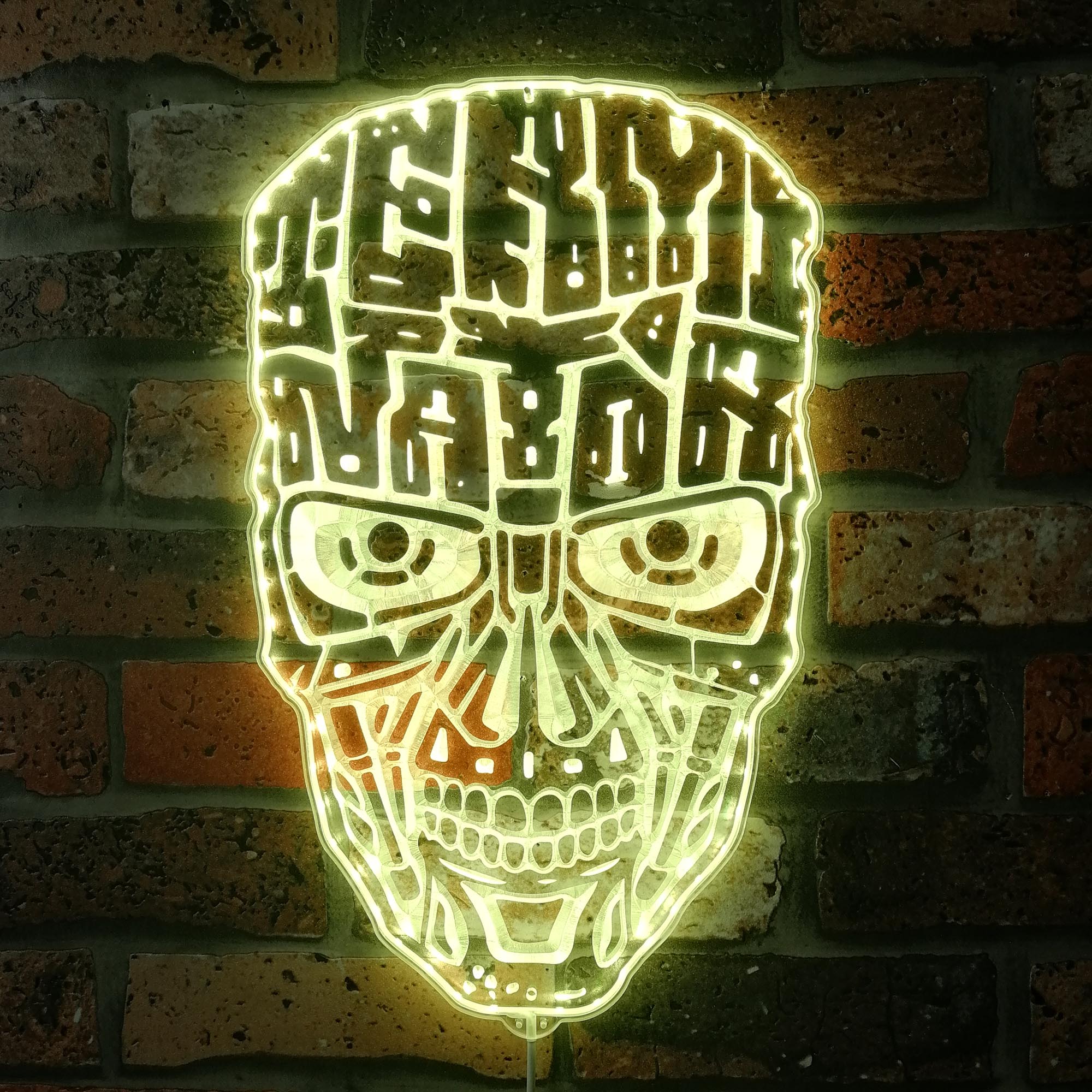 Terminator Dynamic RGB Edge Lit LED Sign