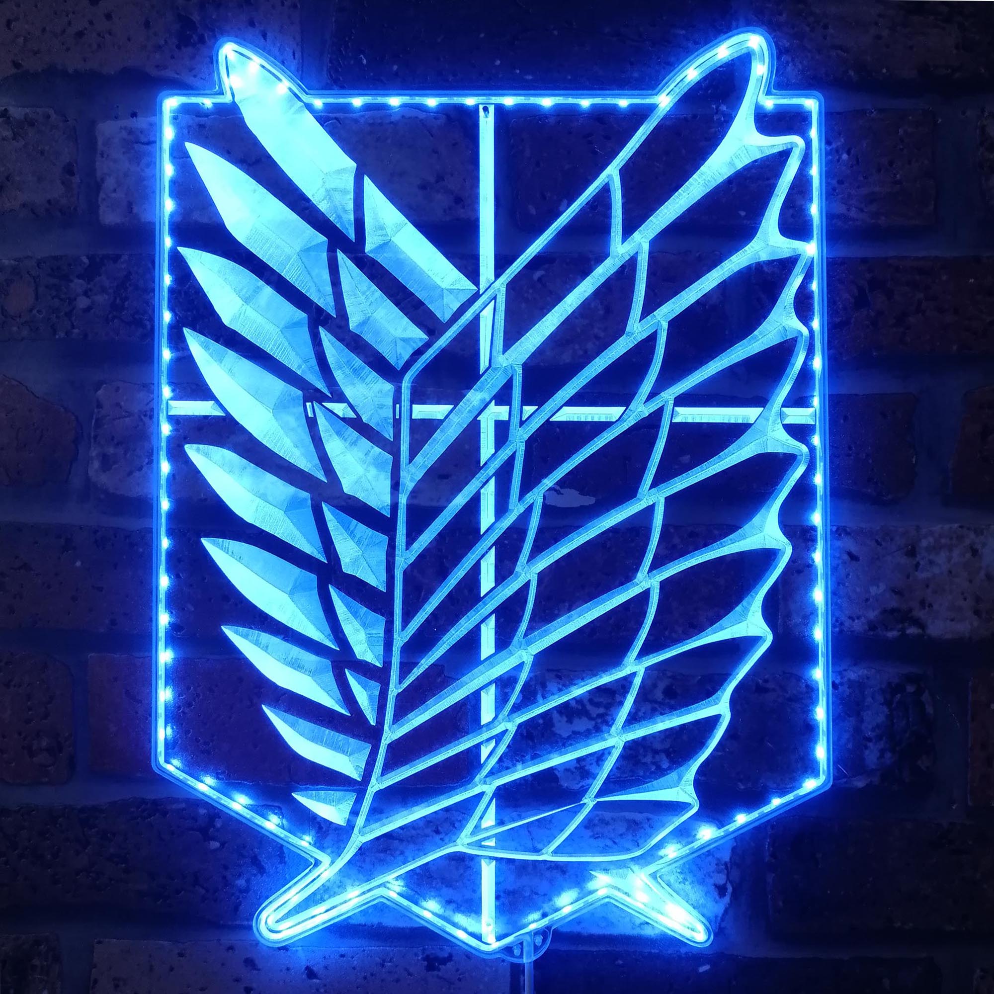 Attack on Titan Wings of Freedom Neon RGB Edge Lit LED Sign