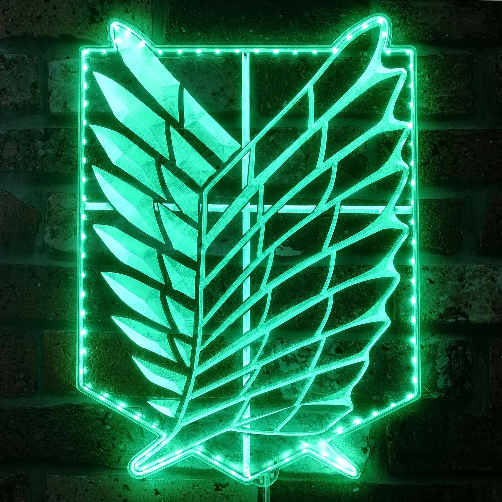 Attack on Titan Wings of Freedom Neon RGB Edge Lit LED Sign