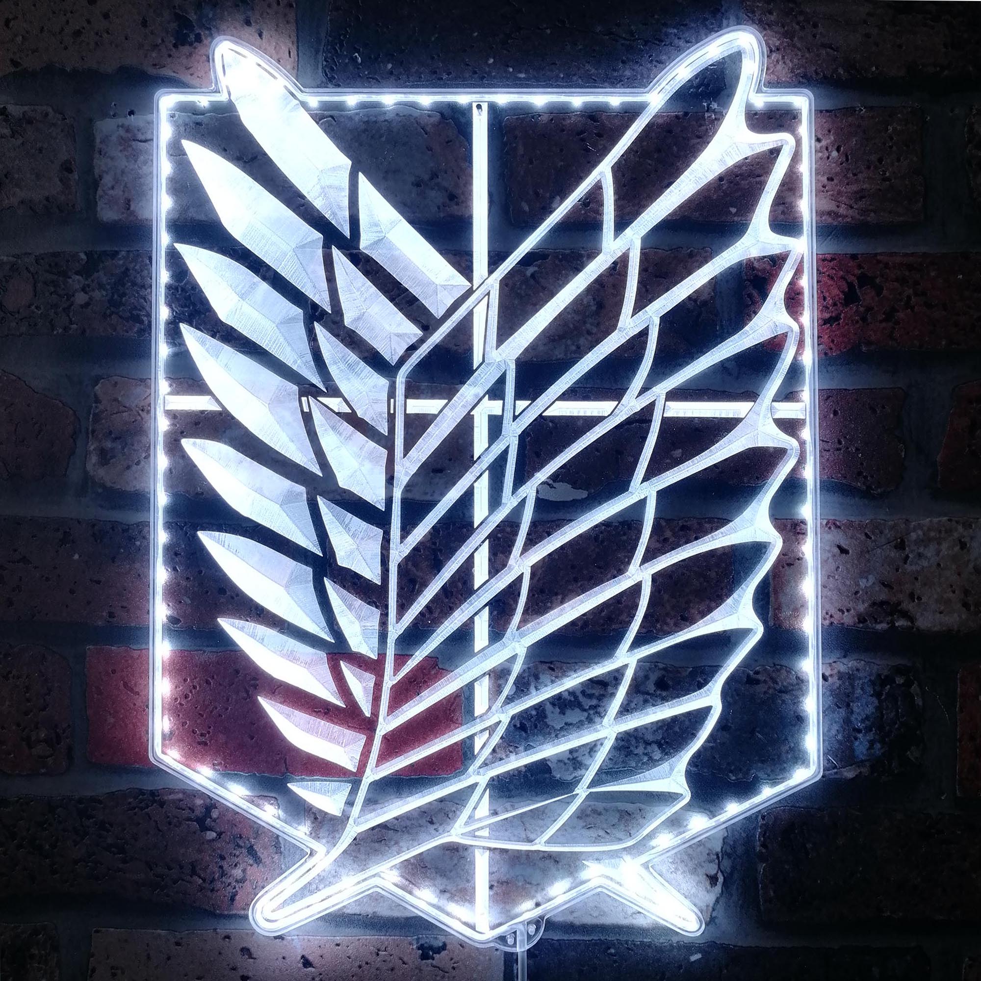 Attack on Titan Wings of Freedom Neon RGB Edge Lit LED Sign