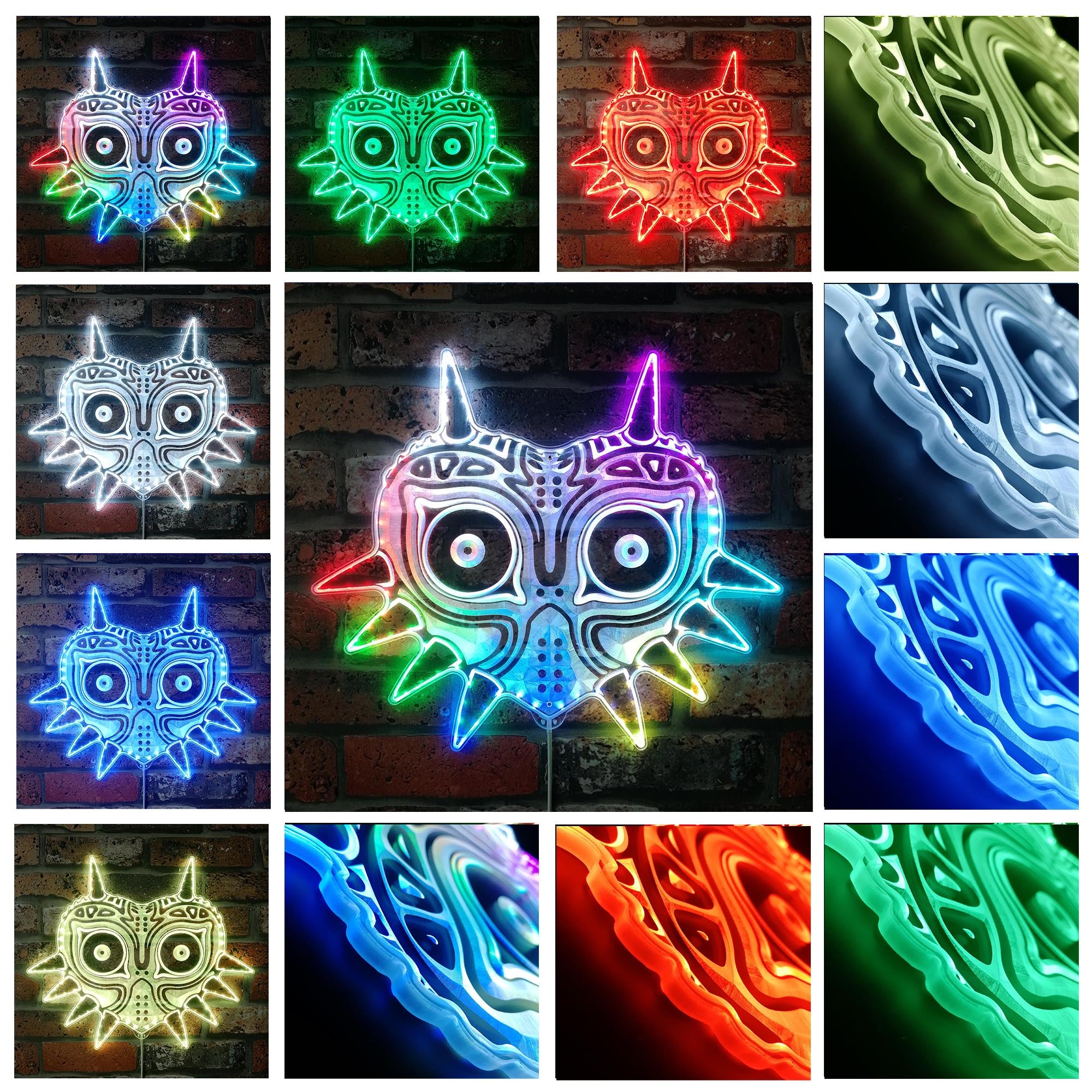 Zelda Majoras Dynamic RGB Edge Lit LED Sign