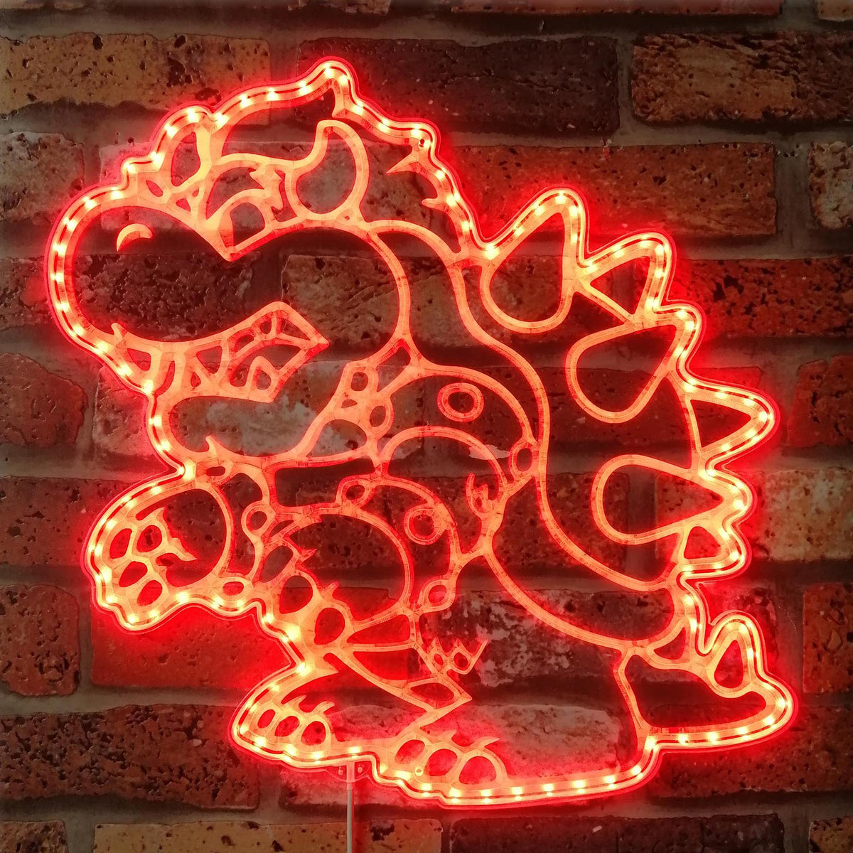 Super Mario Bowser Dynamic RGB Edge Lit LED Sign | ledlabcave