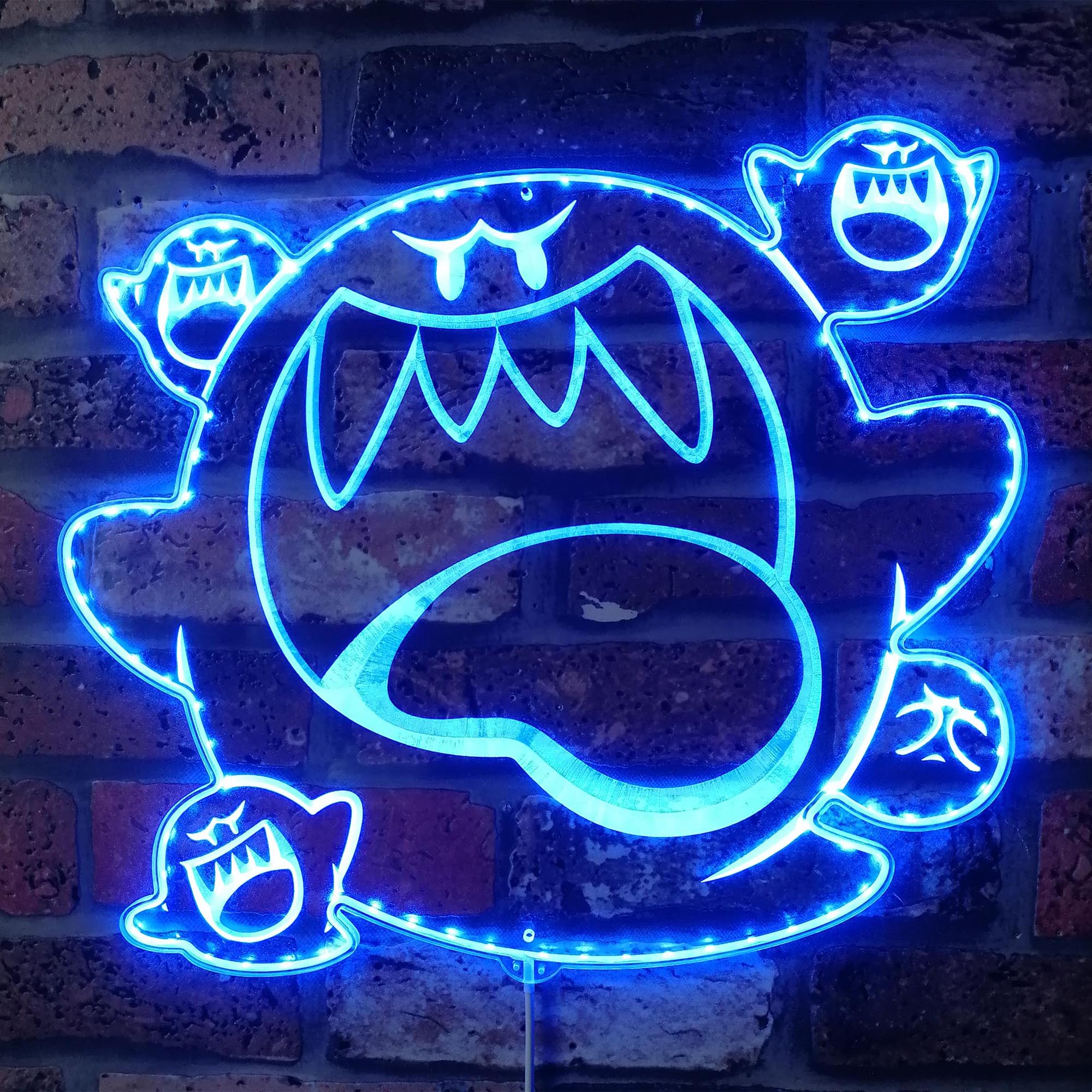 Super Mario Boo Dynamic RGB Edge Lit LED Sign