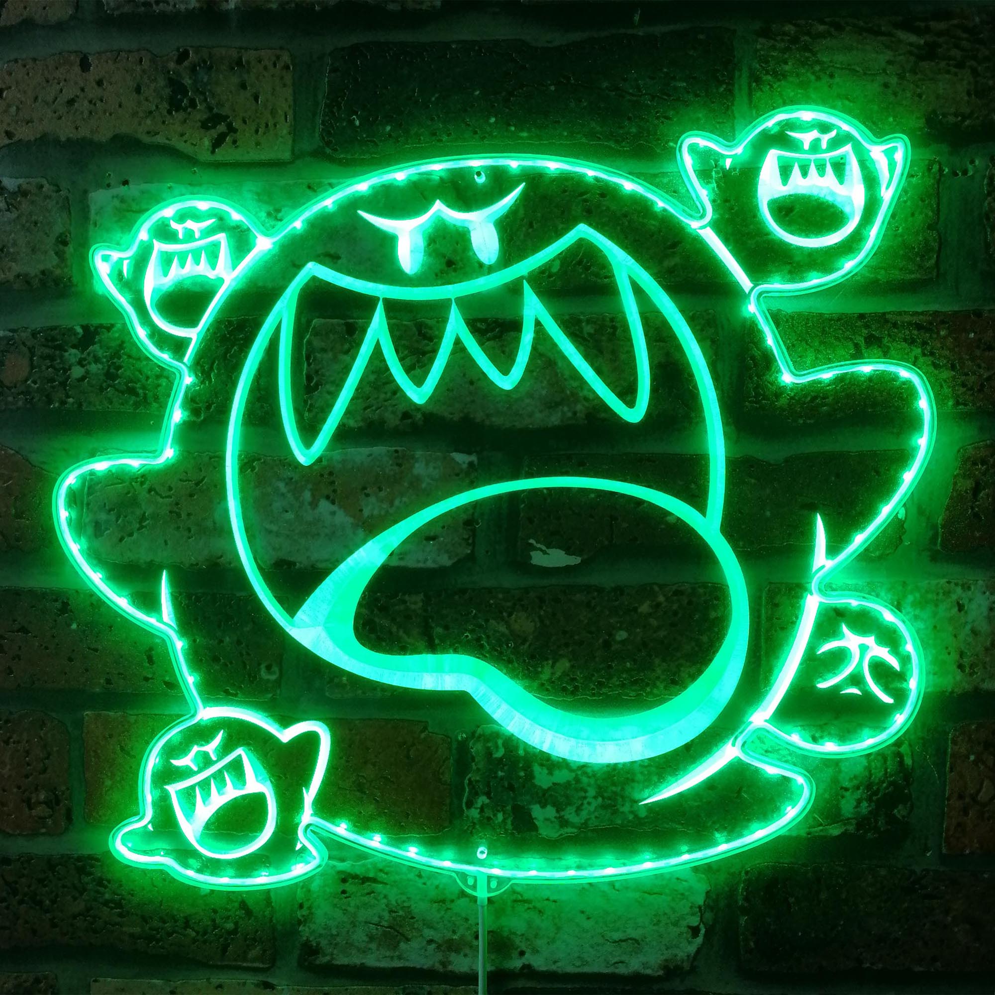 Super Mario Boo Dynamic RGB Edge Lit LED Sign