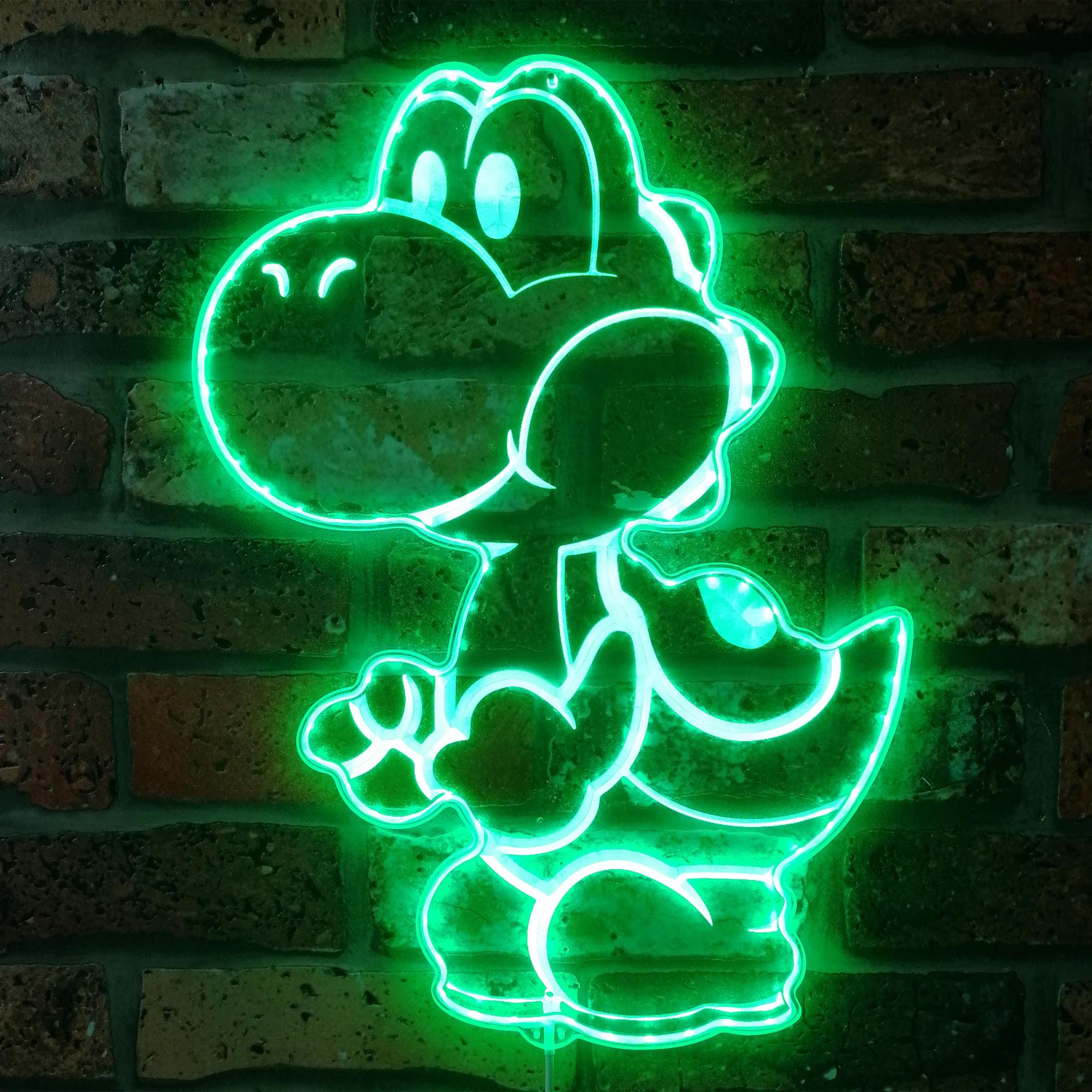 Super Mario Yoshi Dinosaur Dynamic RGB Edge Lit LED Sign