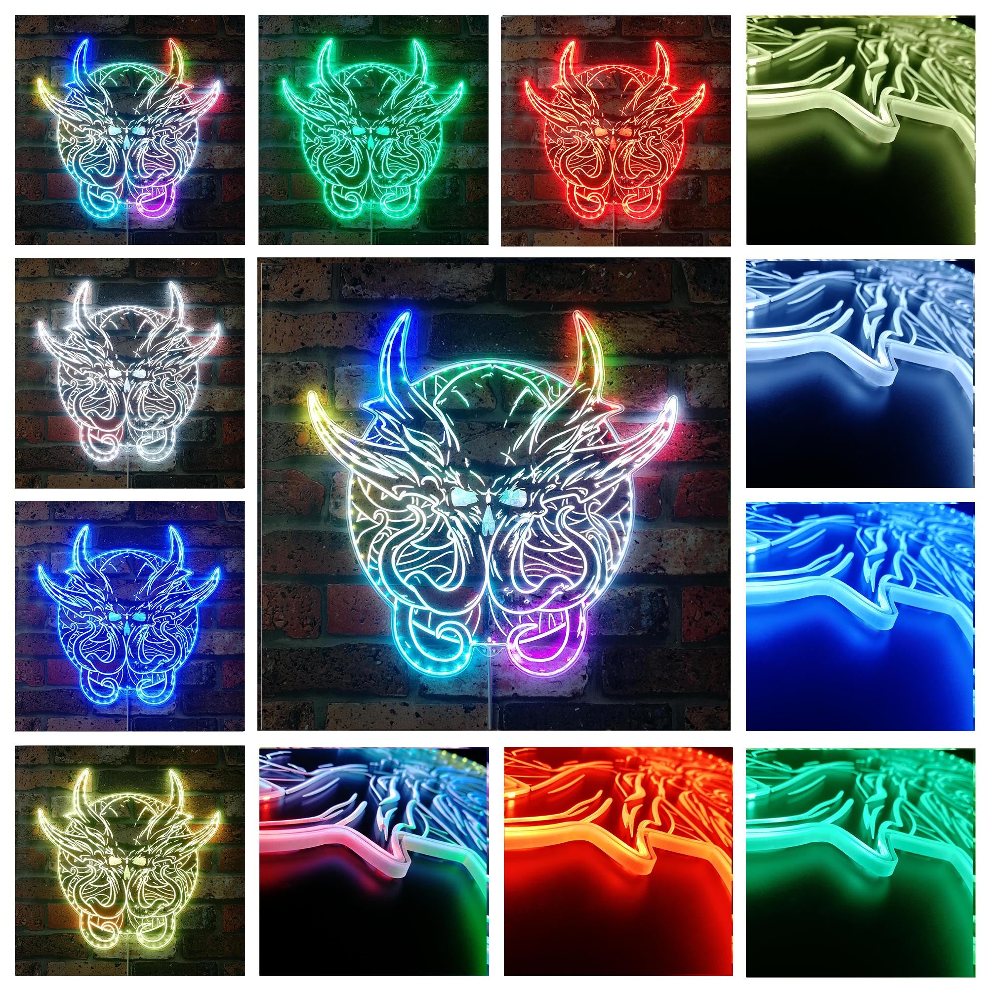 Cthulhu Emperor Dynamic RGB Edge Lit LED Sign