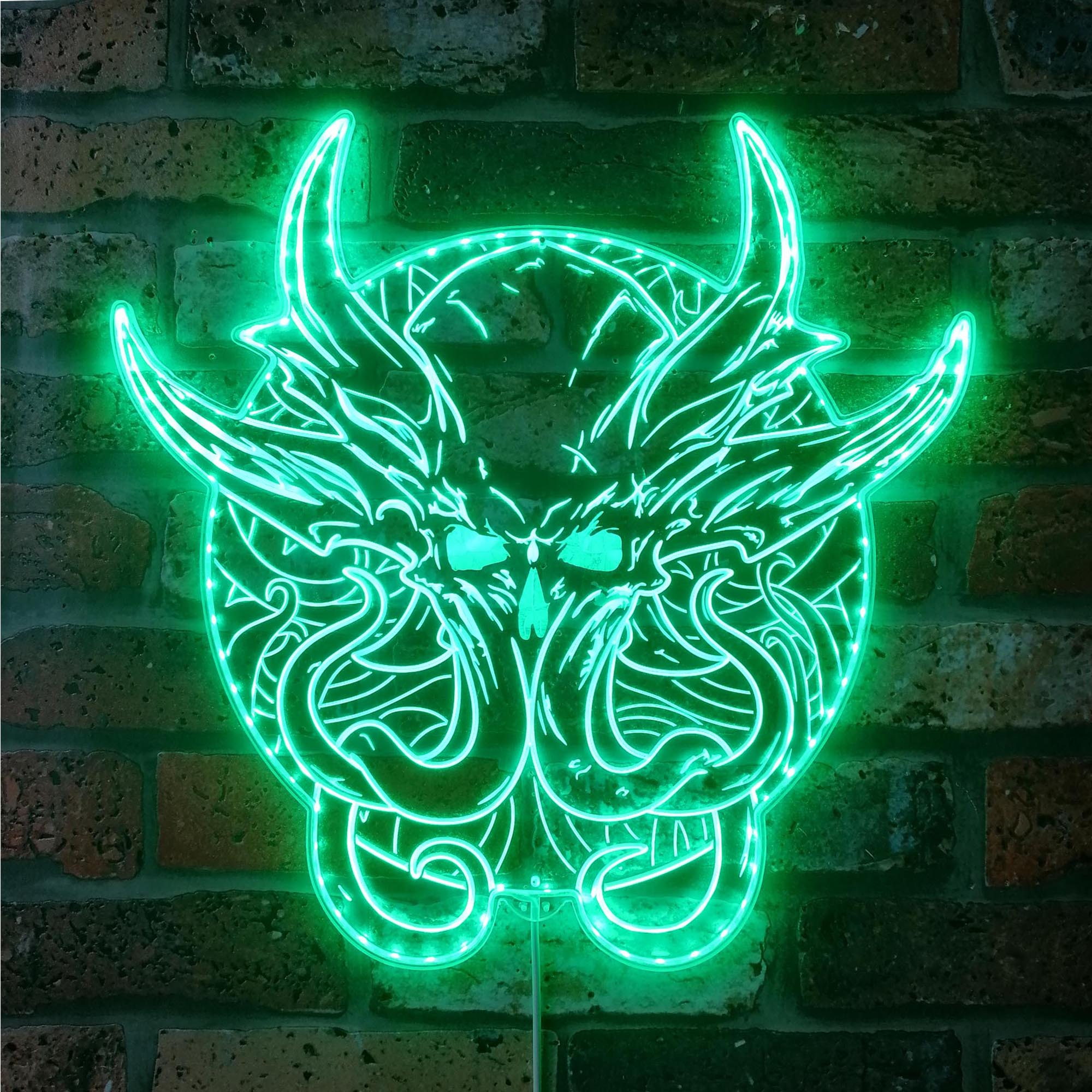 Cthulhu Emperor Dynamic RGB Edge Lit LED Sign