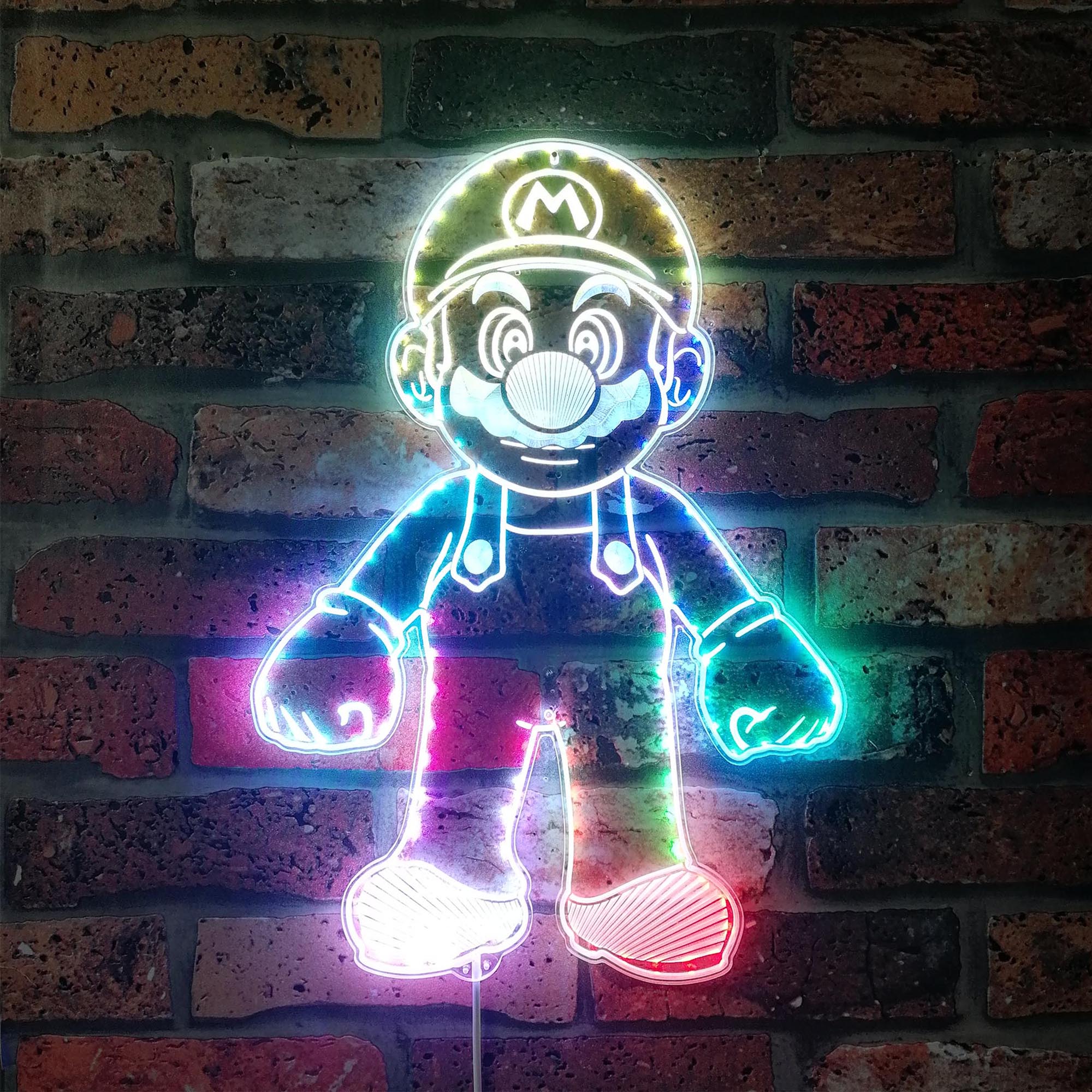 Super Mario Dynamic RGB Edge Lit LED Sign