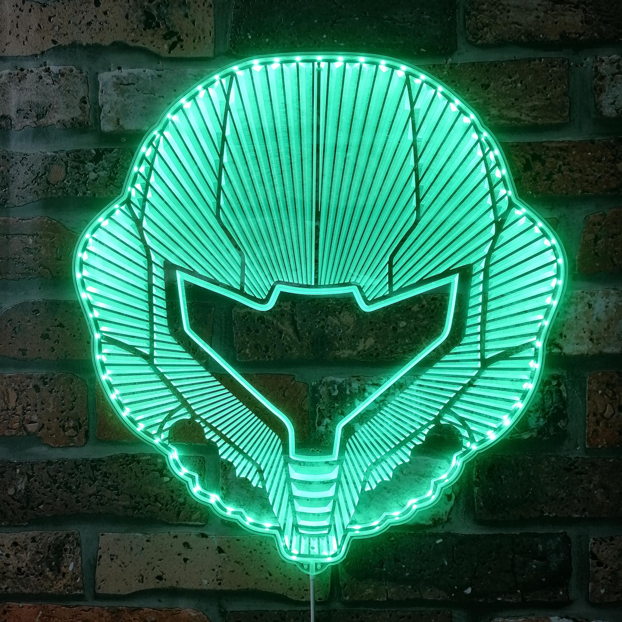 Metroid Samus Dynamic RGB Edge Lit LED Sign