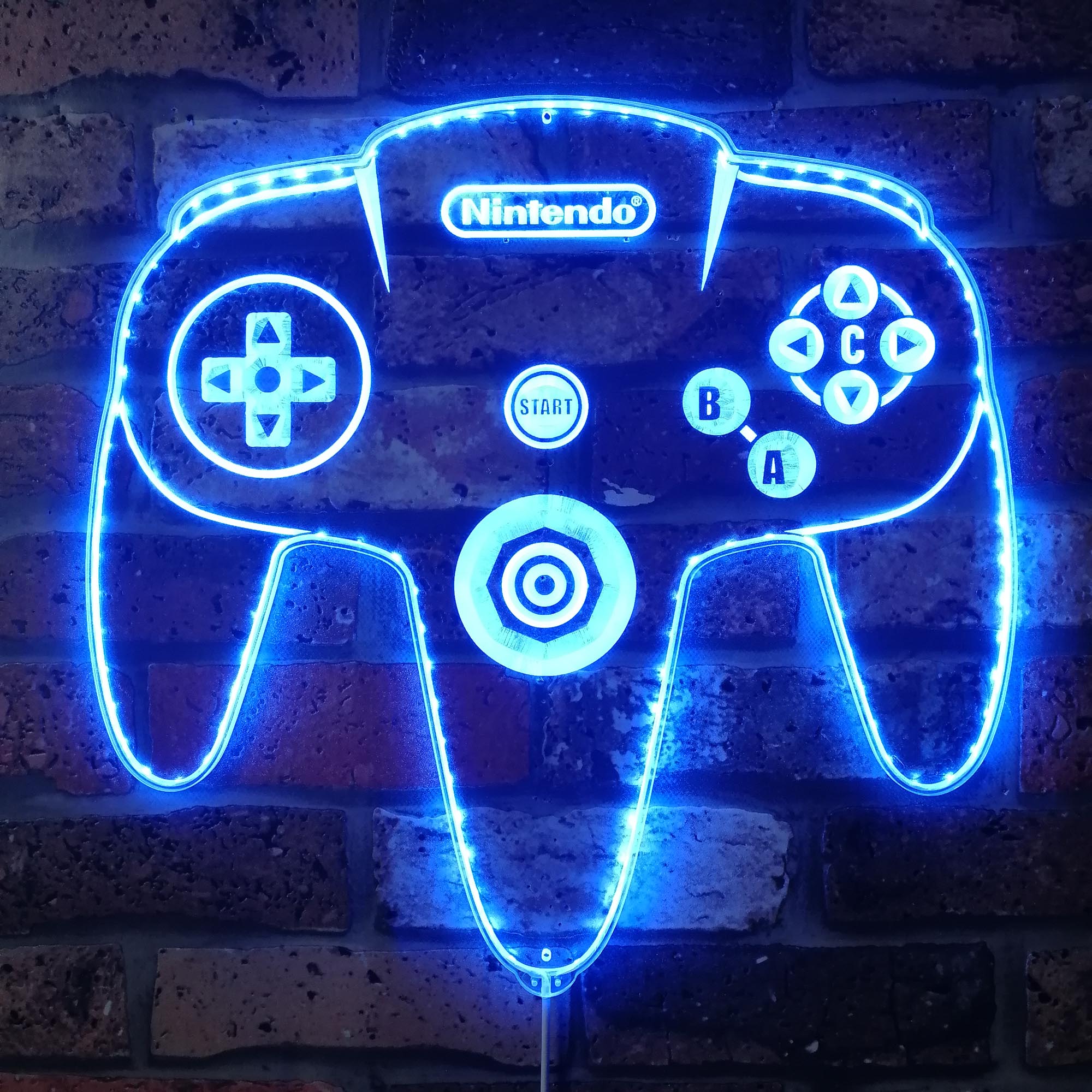 Nintendo Game Controller Dynamic RGB Edge Lit LED Sign