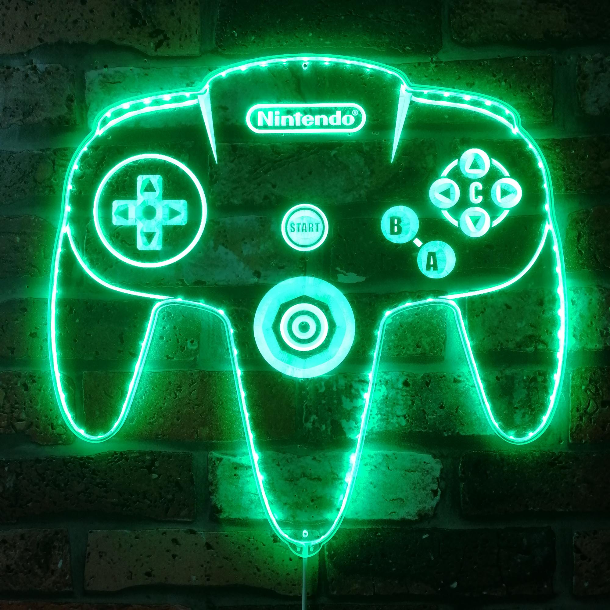 Nintendo Game Controller Dynamic RGB Edge Lit LED Sign