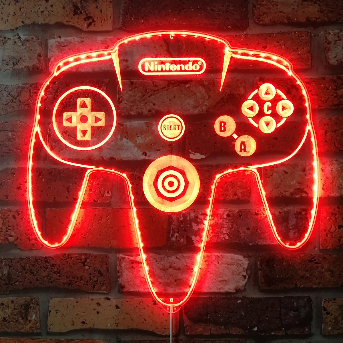 Nintendo Game Controller Dynamic RGB Edge Lit LED Sign | PROLEDSIGN