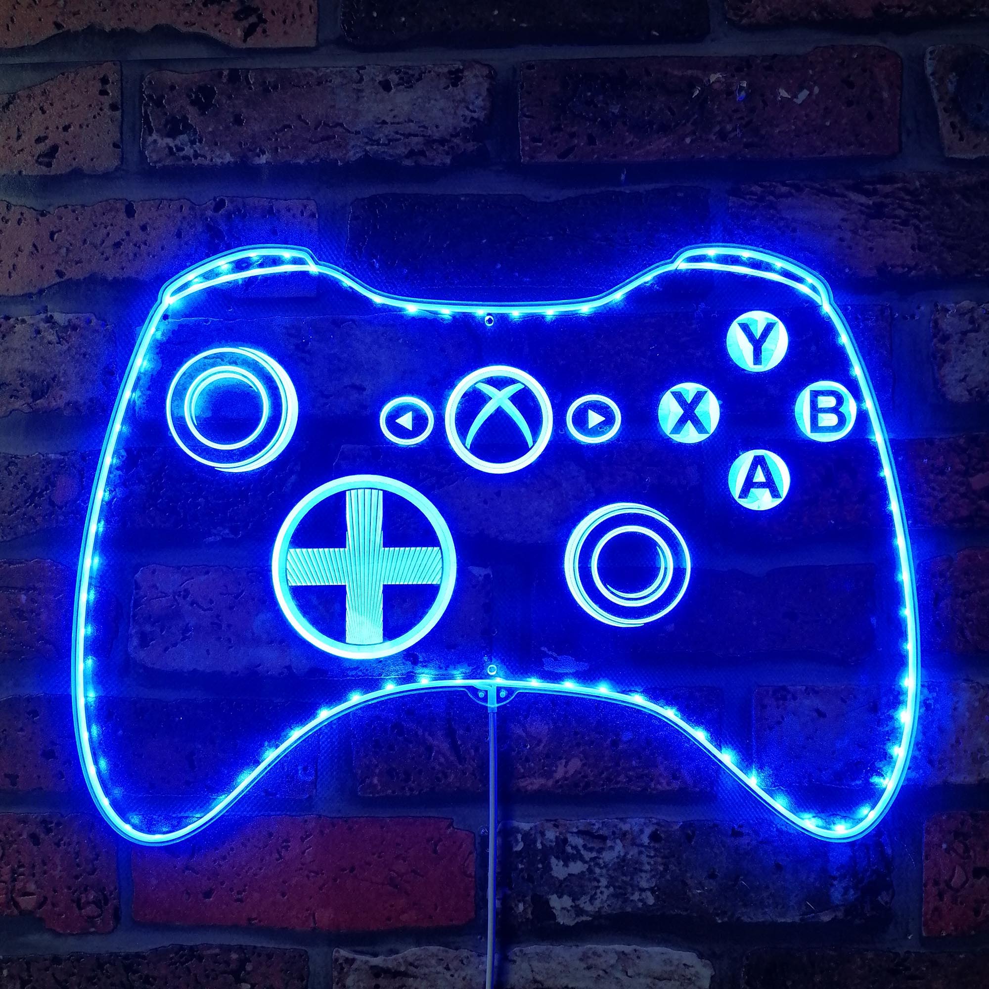 Xbox Game Controller Game Room Neon RGB Edge Lit LED Sign