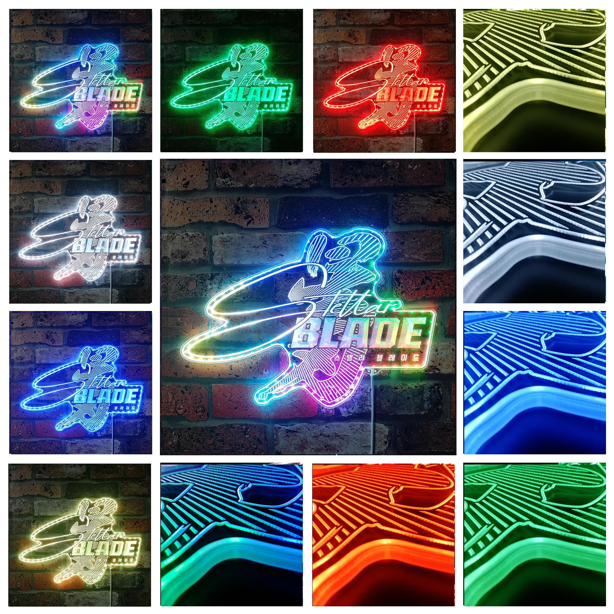 Stellar Blade Dynamic RGB Edge Lit LED Sign