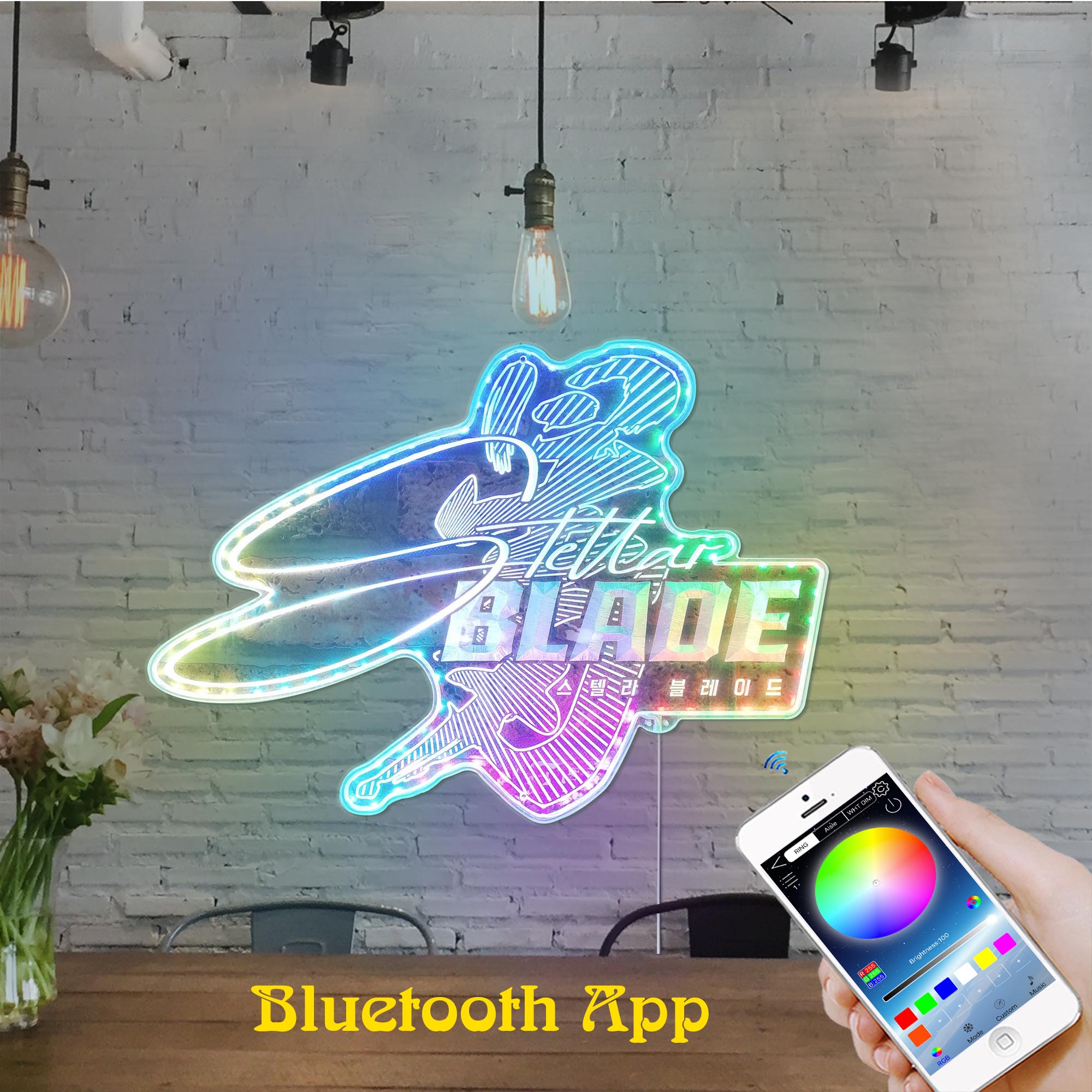 Stellar Blade Dynamic RGB Edge Lit LED Sign