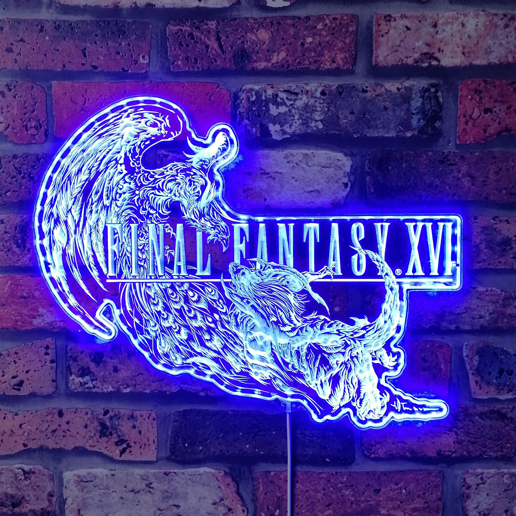 Final Fantasy 16 FF16 Neon Dynamic RGB Edge Lit LED Sign