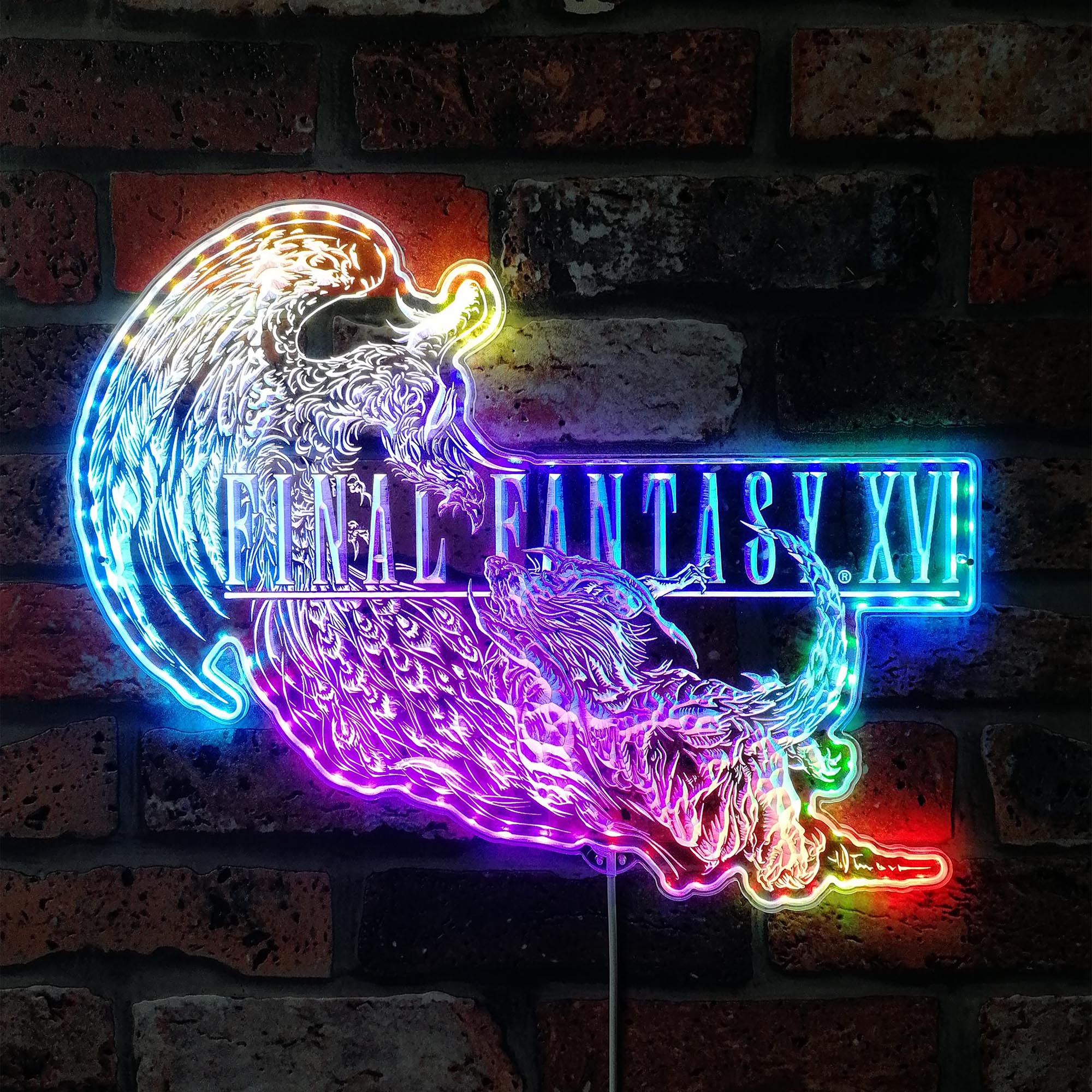 Final Fantasy 16 Dynamic RGB Edge Lit LED Sign