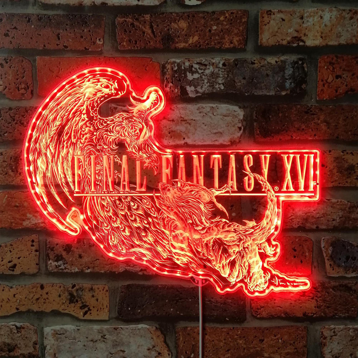 Final Fantasy 16 Dynamic RGB Edge Lit LED Sign | LED LAB CAVE