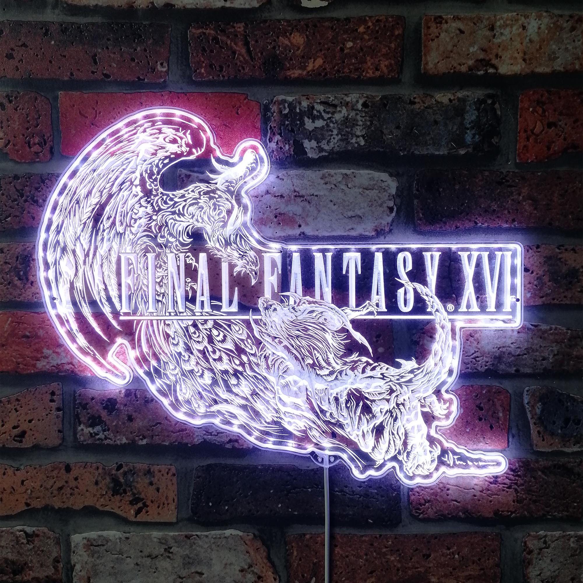 Final Fantasy 16 FF16 Neon Dynamic RGB Edge Lit LED Sign