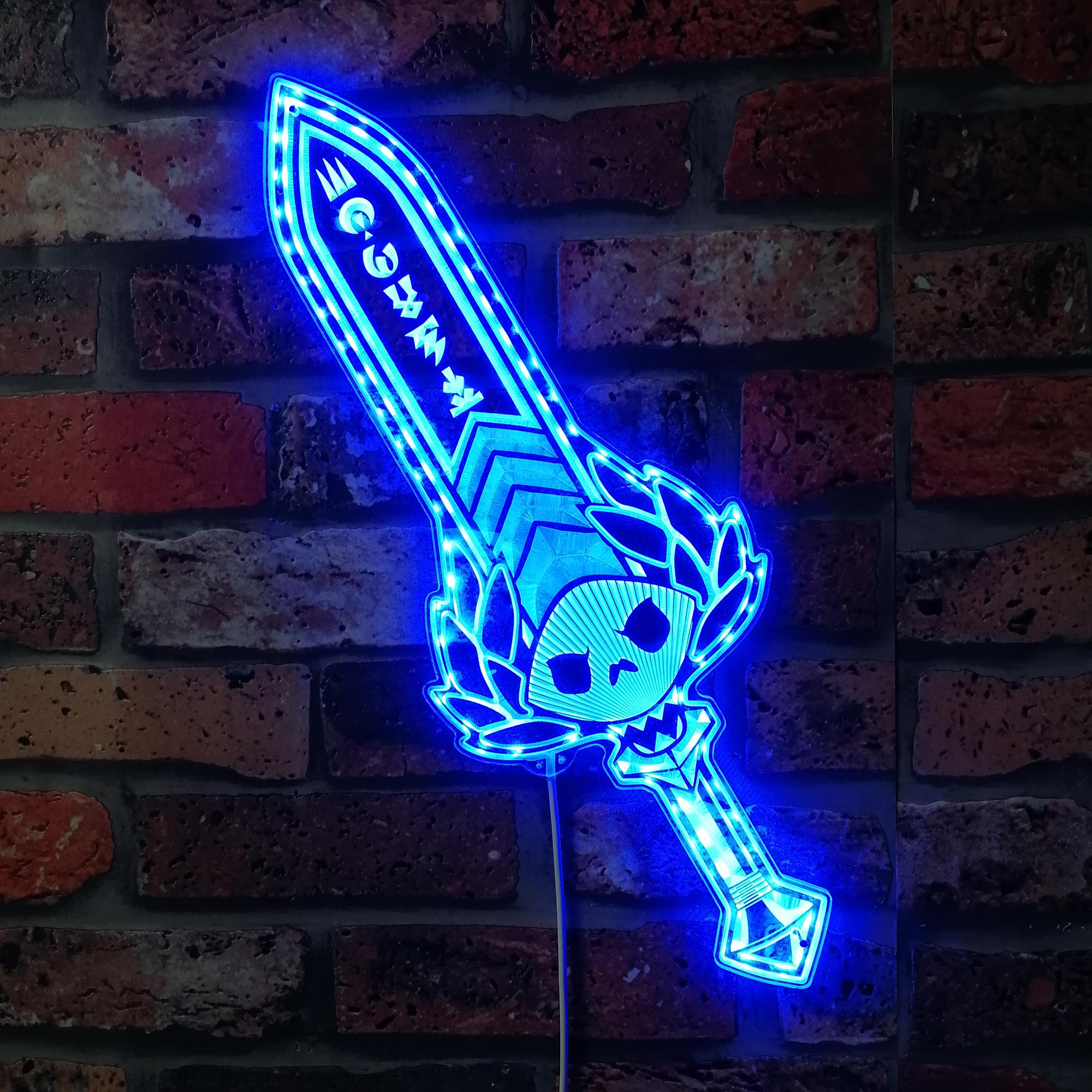 Hades Stygian Blade Neon-Like Dynamic RGB Edge Lit LED Sign