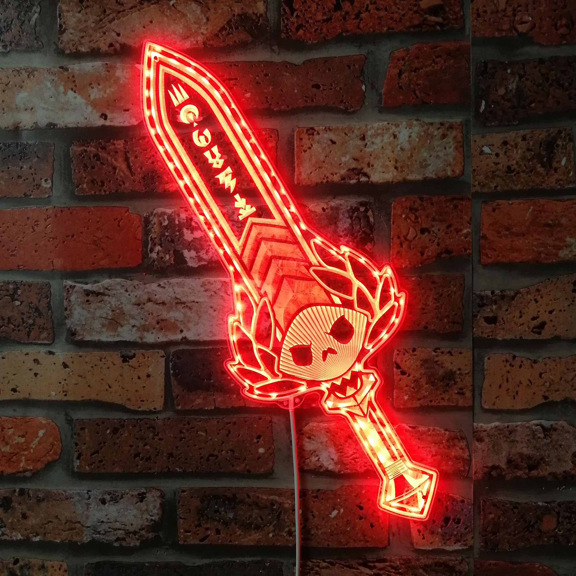 Hades Stygian Blade Neon-Like Dynamic RGB Edge Lit LED Sign