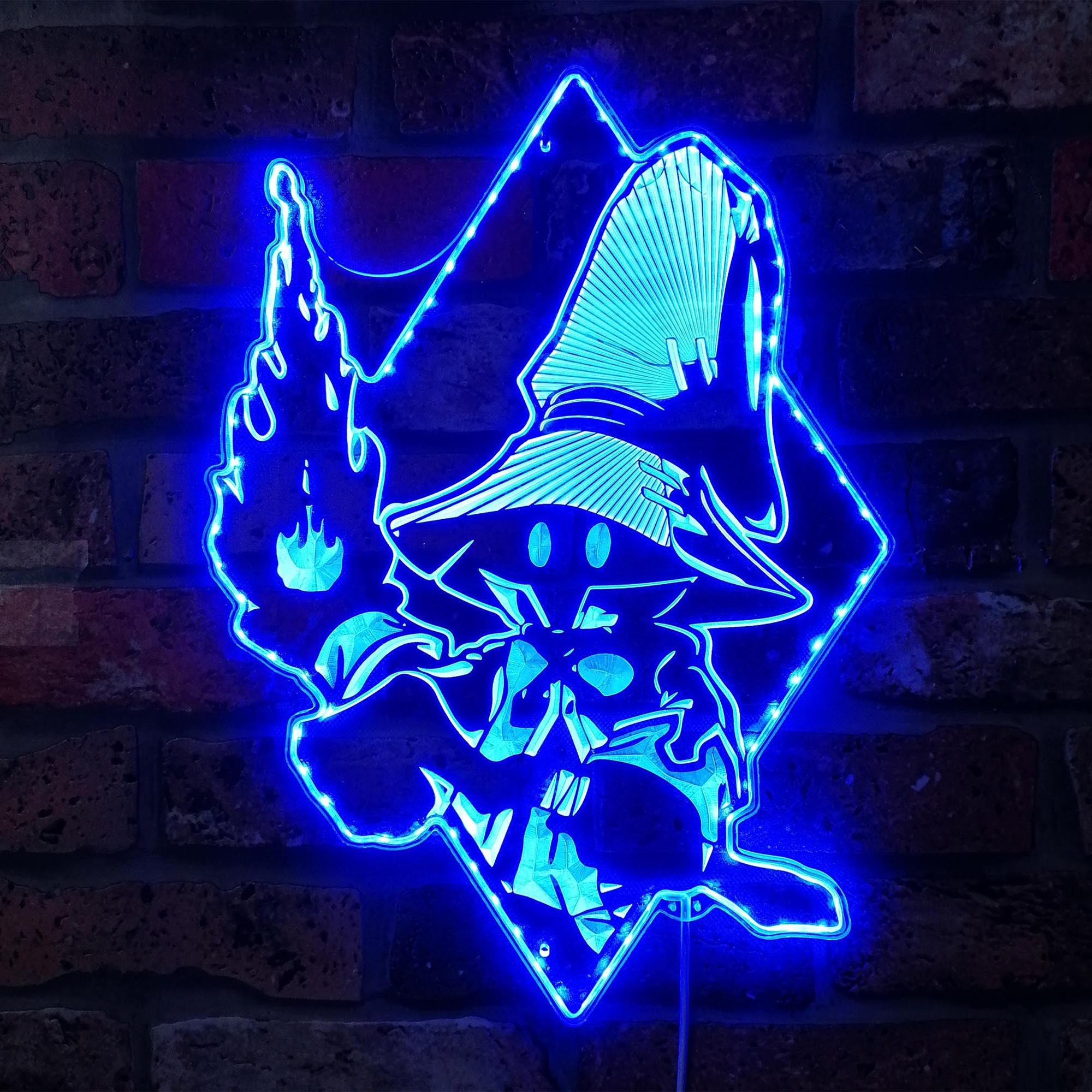 Black Mage Final Fantasy Neon RGB Edge Lit LED Sign