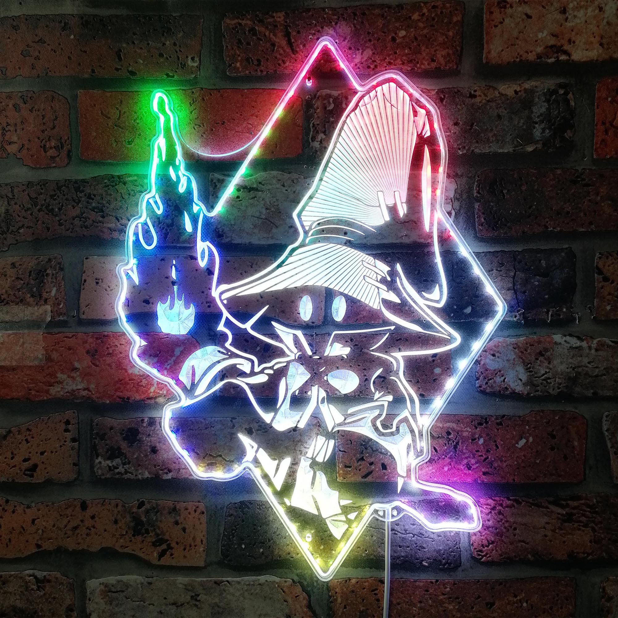 Black Mage Final Fantasy Dynamic RGB Edge Lit LED Sign