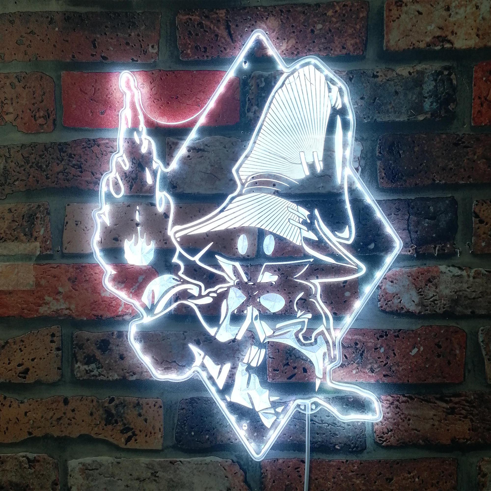 Black Mage Final Fantasy Dynamic RGB Edge Lit LED Sign