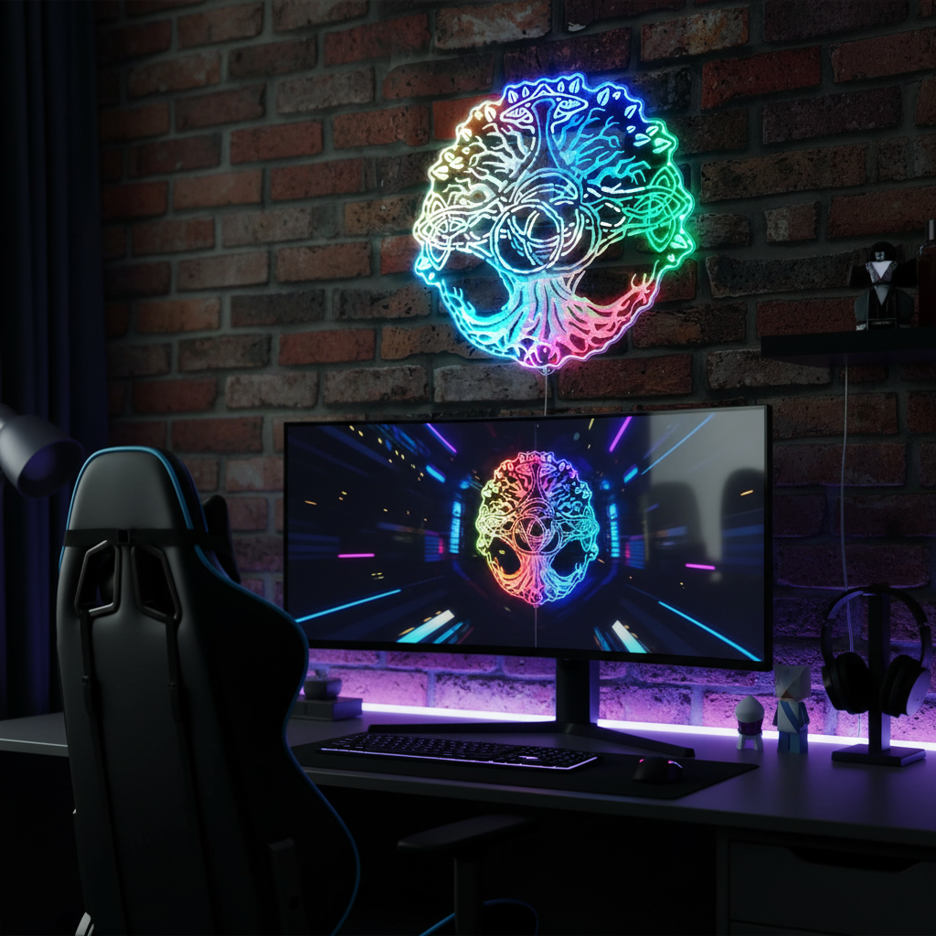 Elden Ring Erdtree Neon RGB Edge Lit LED Sign