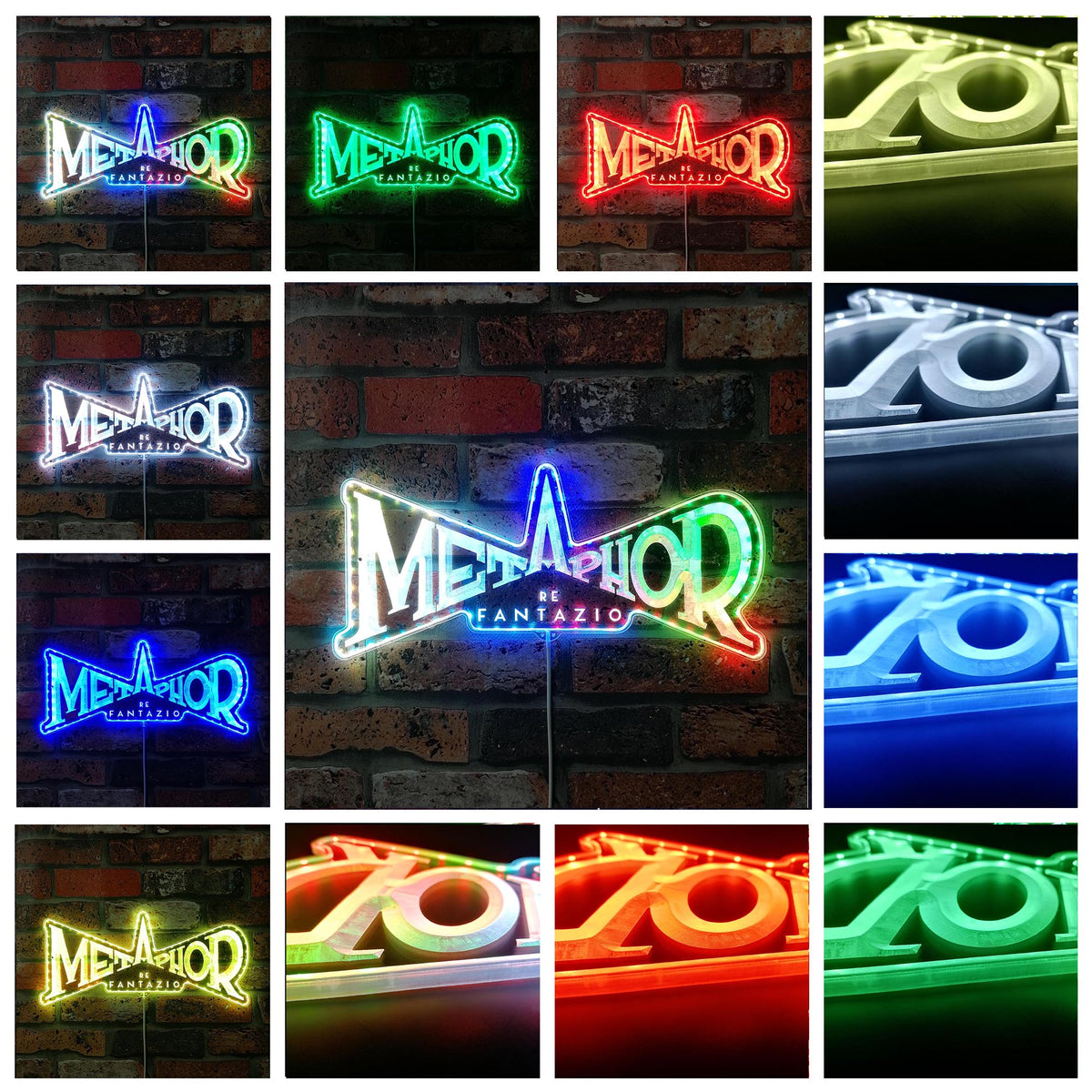 Metaphor Re Fantazio Dynamic RGB Edge Lit LED Sign | PROLEDSIGN