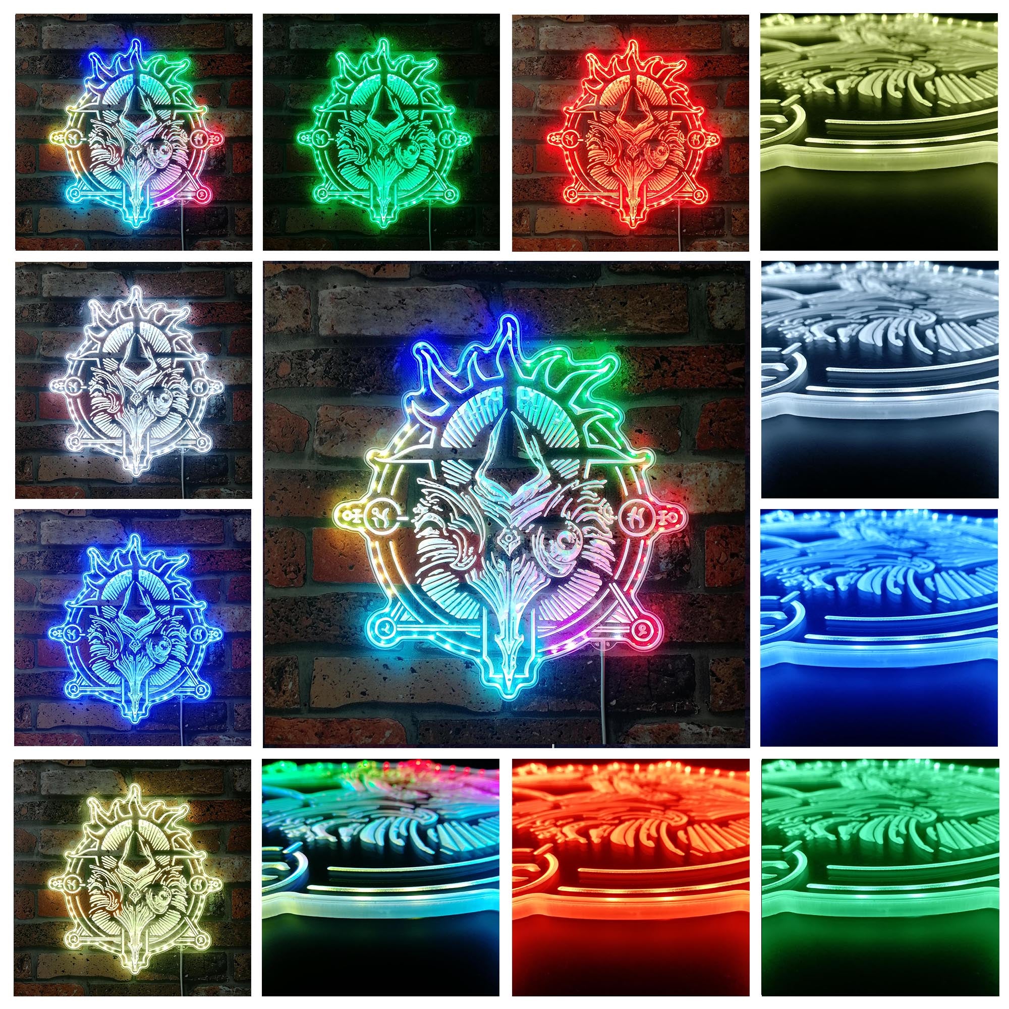 Diablo 4 Dynamic RGB Edge Lit LED Sign