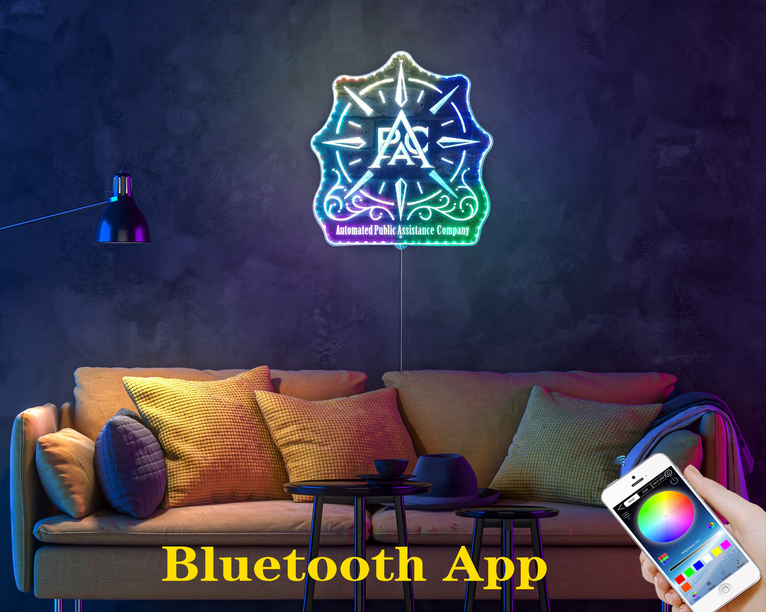 Death Stranding 2 Apac Neon LED Sign with Dynamic RGB Colors