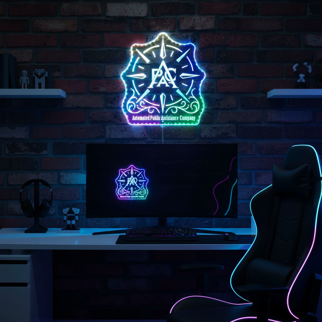 Death Stranding 2 Apac Neon LED Sign with Dynamic RGB Colors