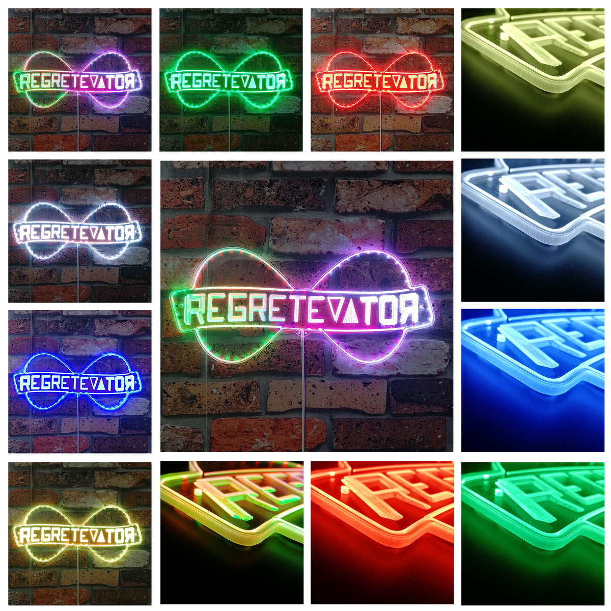 Regretevator Roblox Dynamic RGB Edge Lit LED Sign | PROLEDSIGN