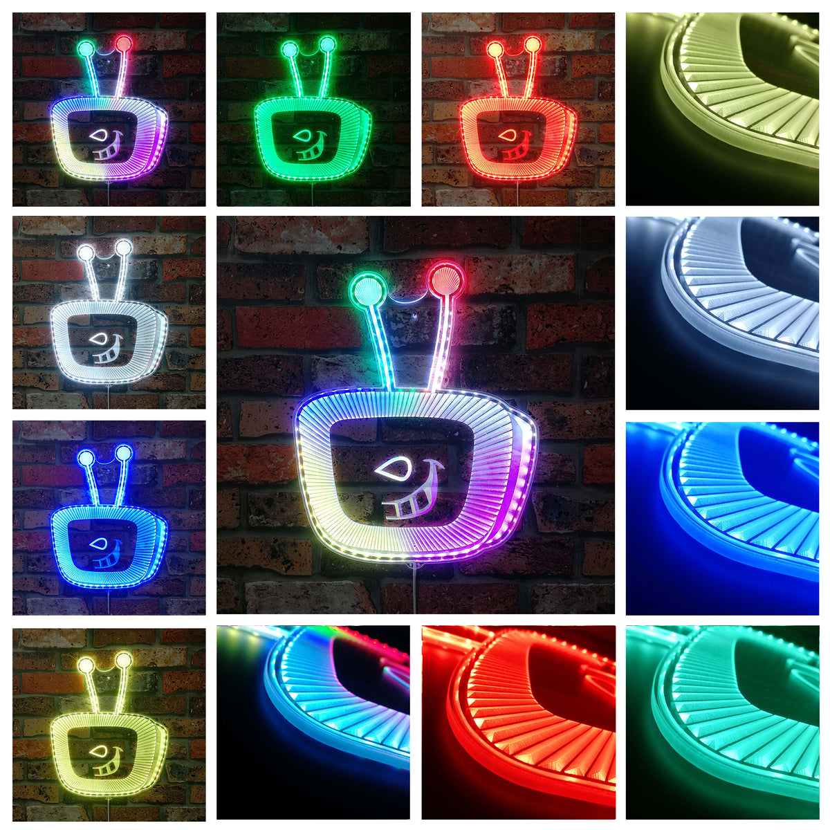 Tenna Deltarune Dynamic RGB Edge Lit LED Sign | PROLEDSIGN