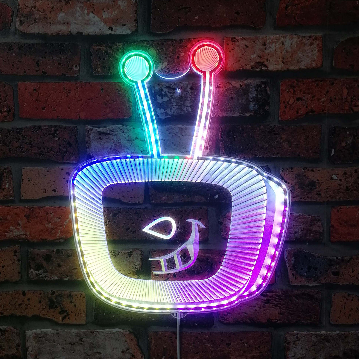 Tenna Deltarune Dynamic RGB Edge Lit LED Sign | PROLEDSIGN