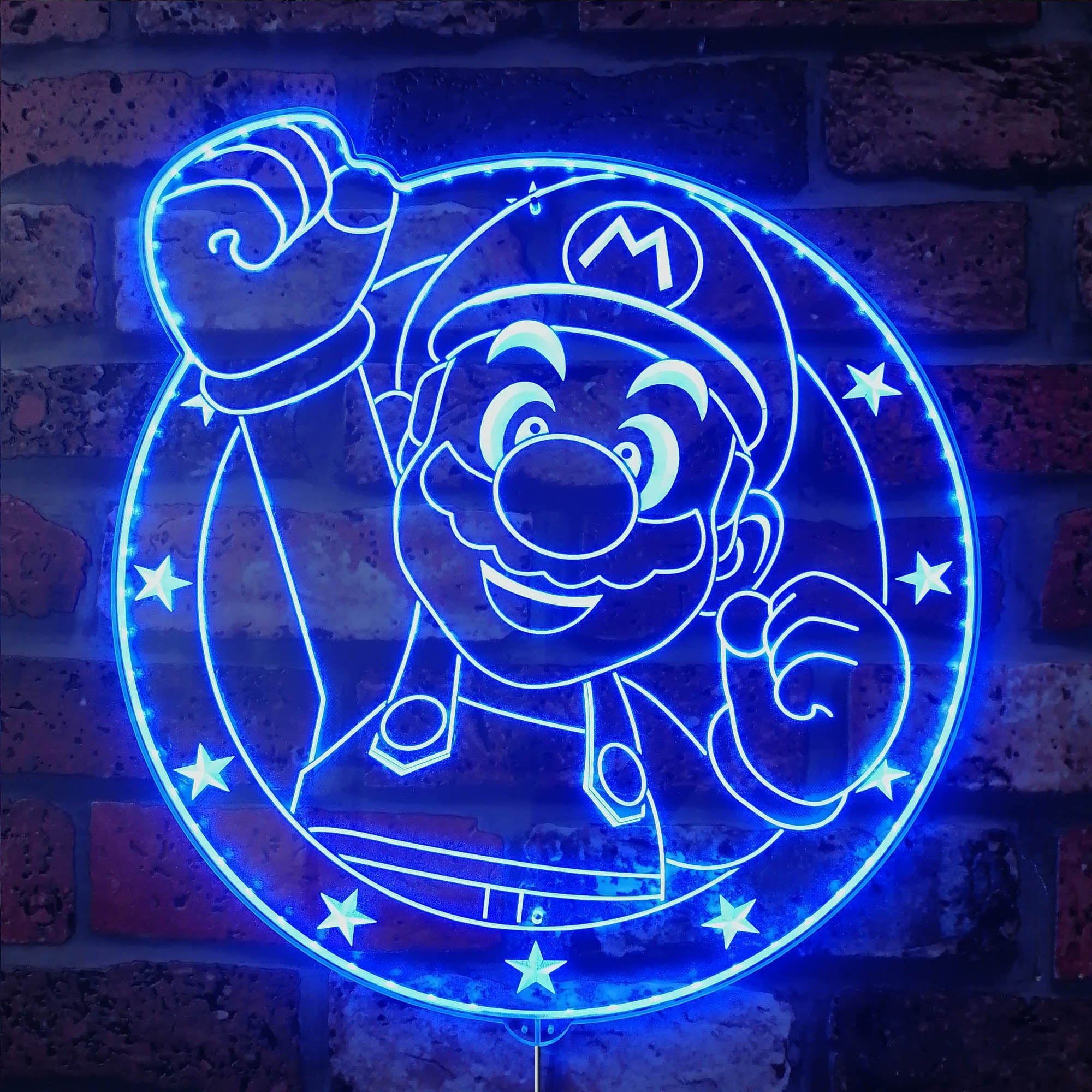 Super Mario Dynamic RGB Edge Lit LED Sign