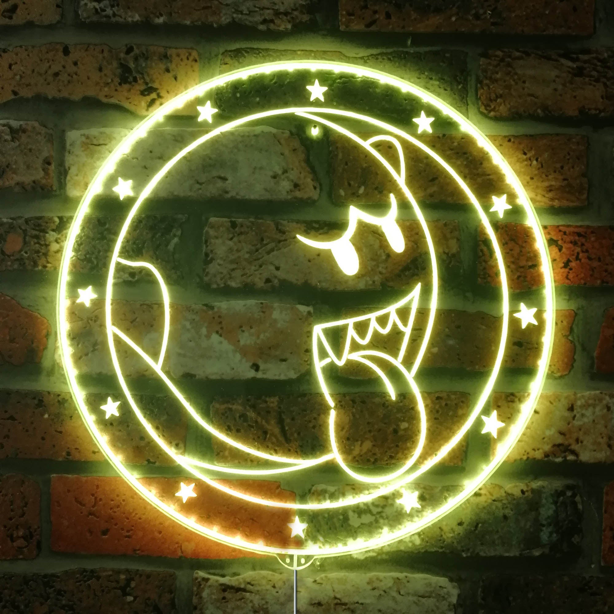 Super Mario Boo Dynamic RGB Edge Lit LED Sign