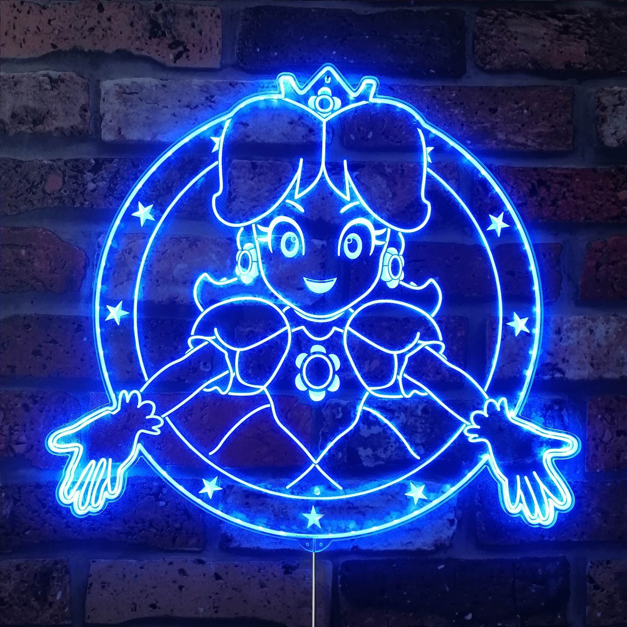 Super Mario Princess Dynamic RGB Edge Lit LED Sign