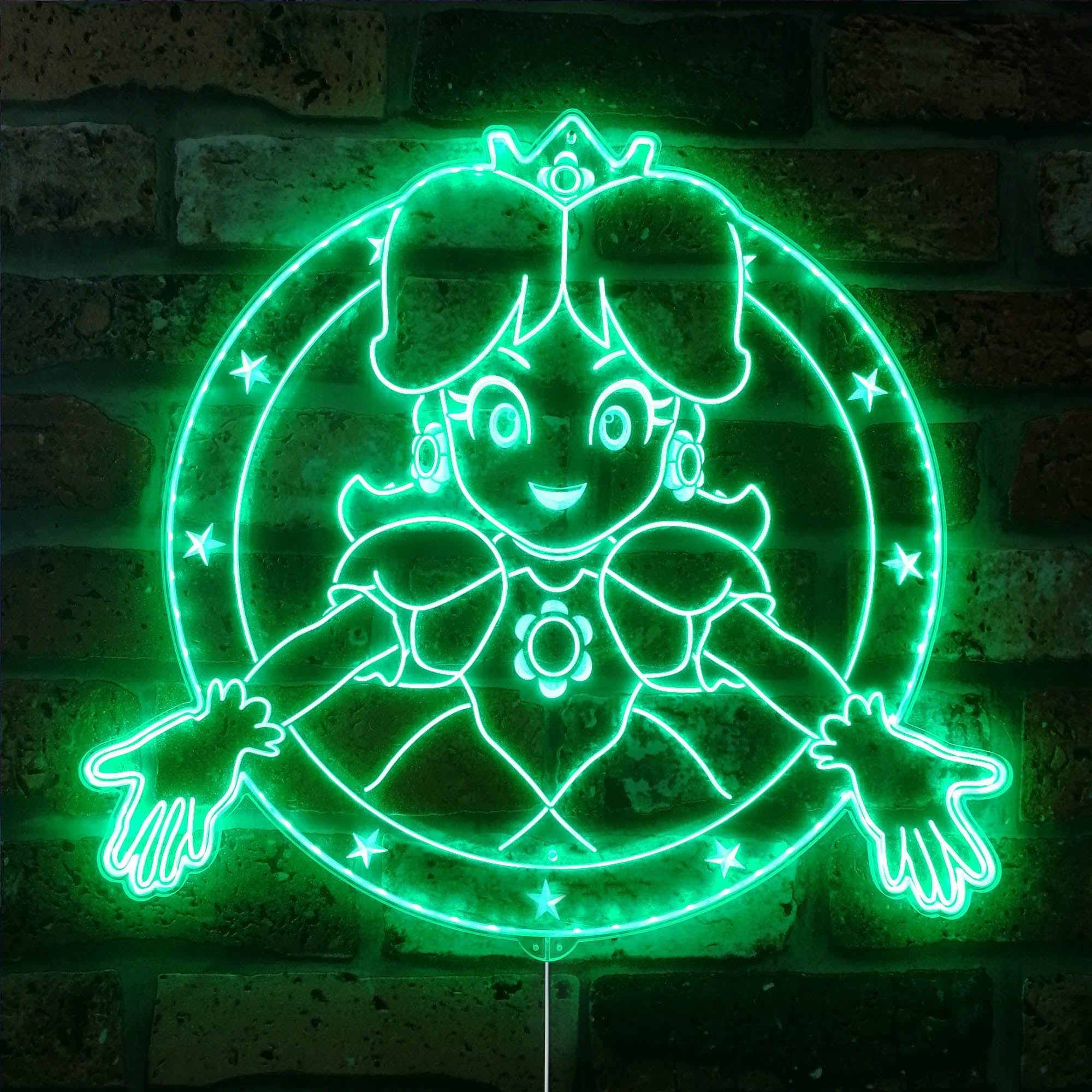 Super Mario Princess Dynamic RGB Edge Lit LED Sign