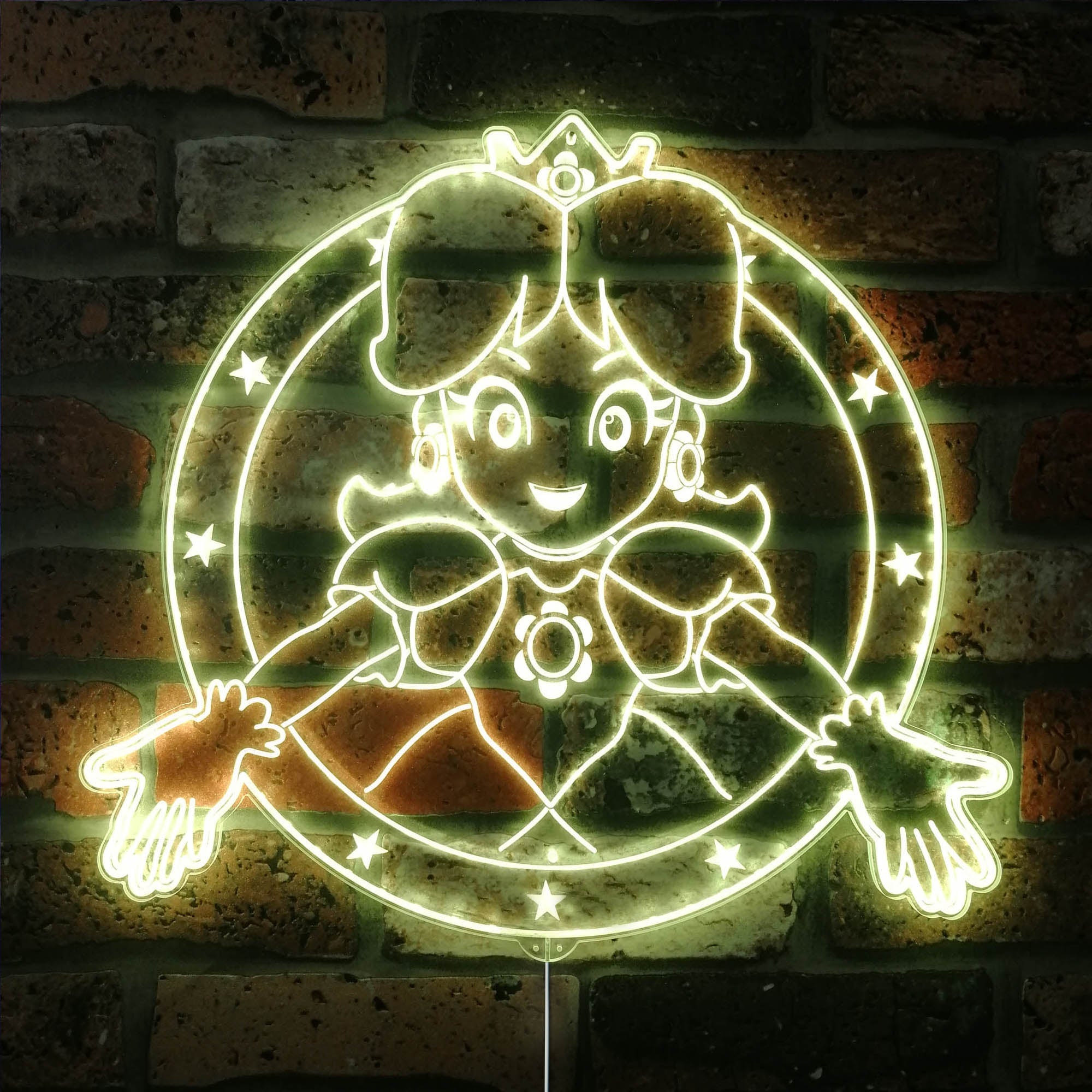 Super Mario Princess Dynamic RGB Edge Lit LED Sign