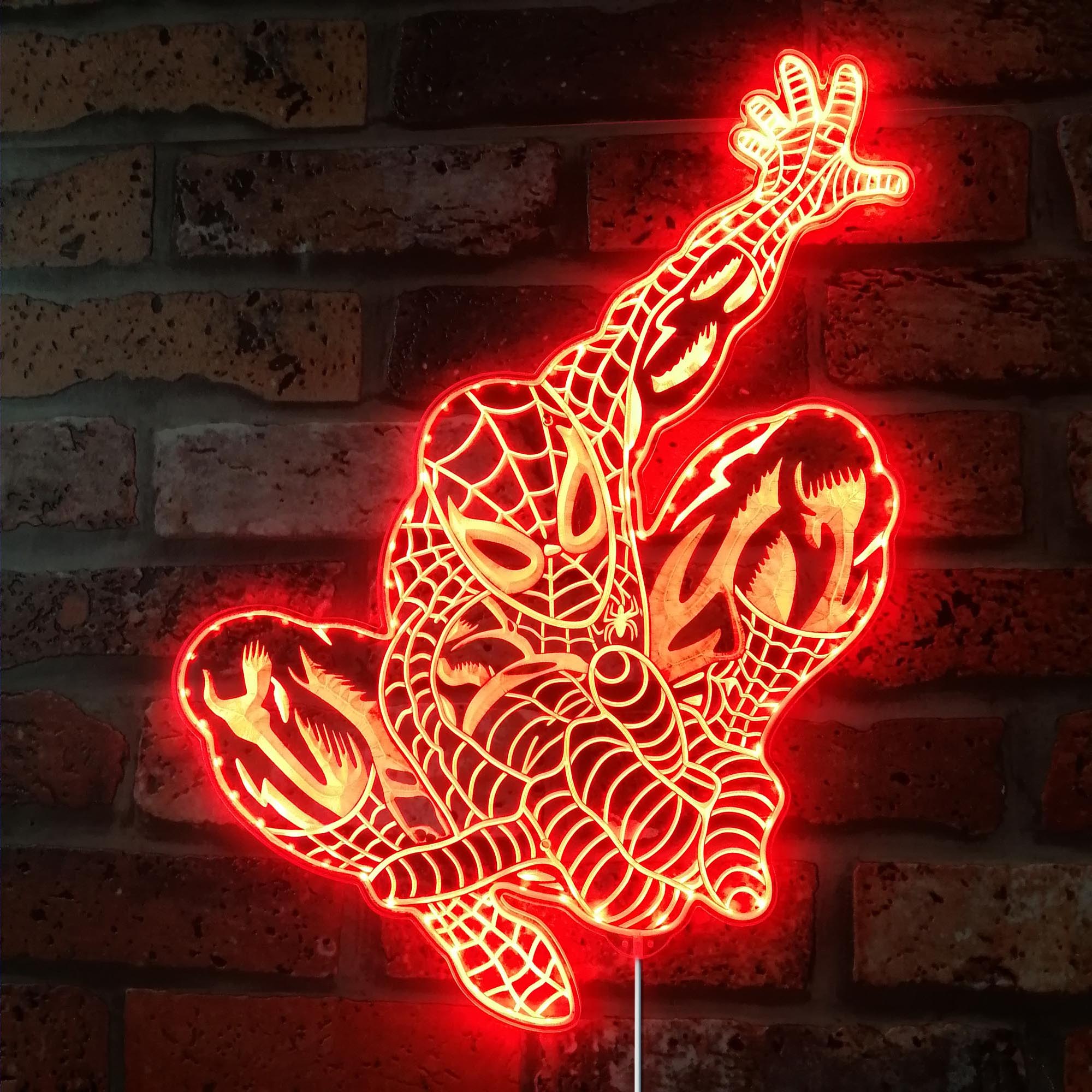 Spider Man Marvels Dynamic RGB Edge Lit LED Sign