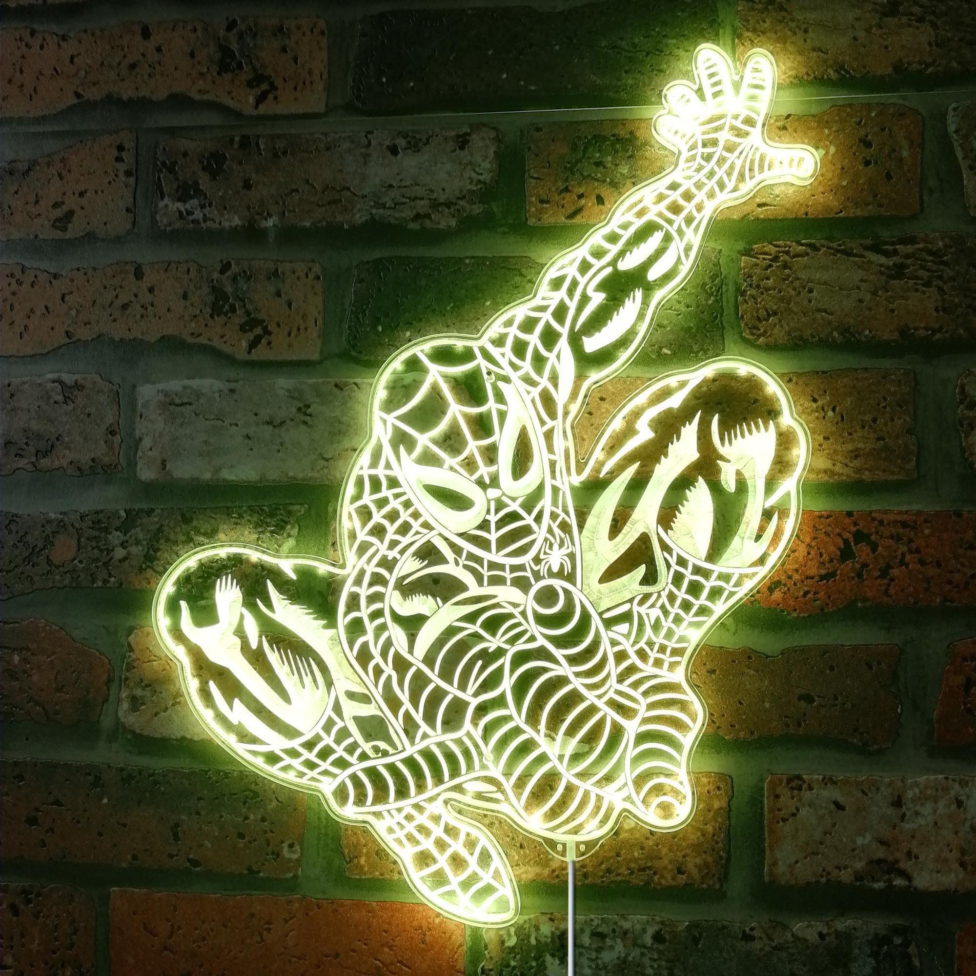 Spider Man Marvels Dynamic RGB Edge Lit LED Sign