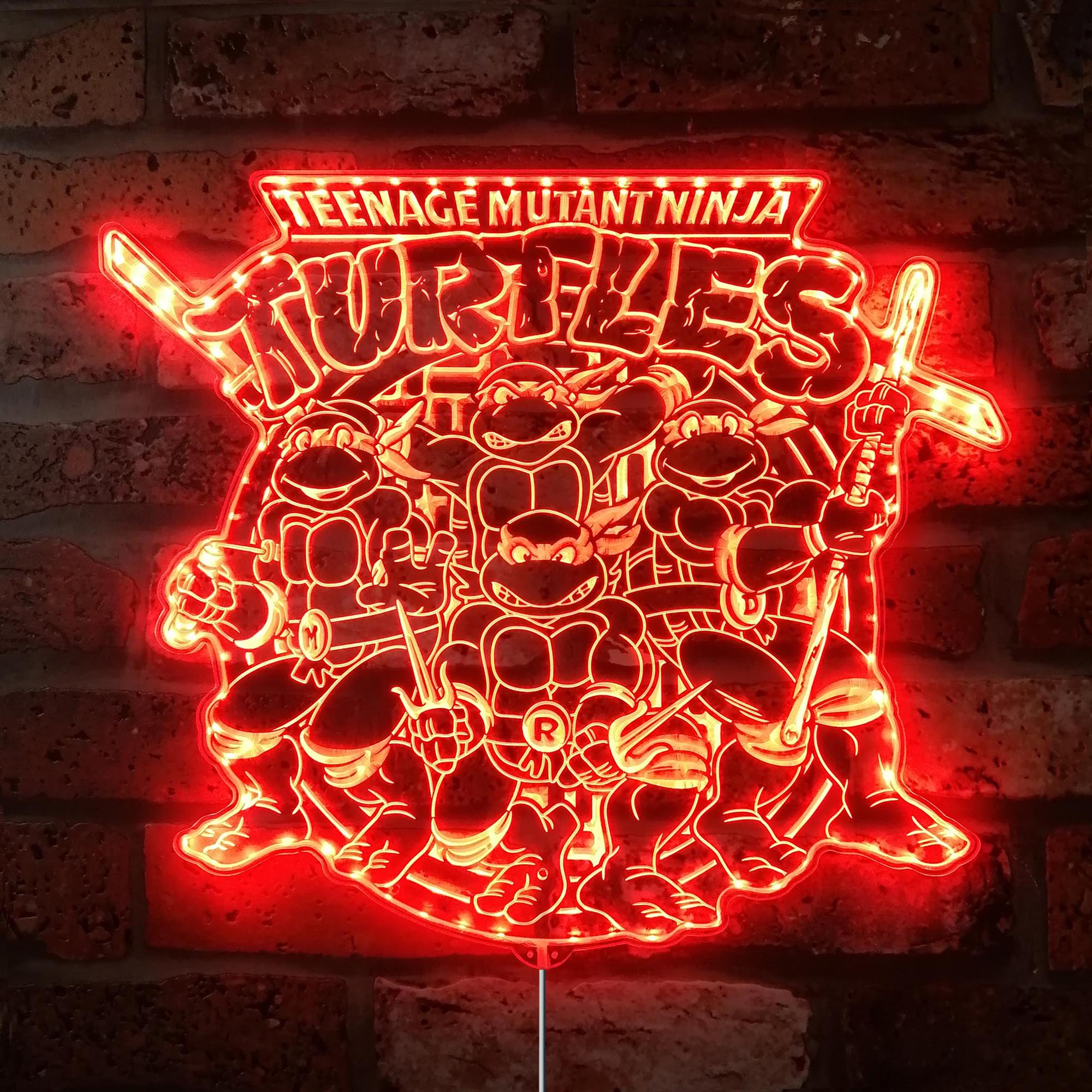 Teenage Mutant Ninja Turtles Dynamic RGB Edge Lit LED Sign