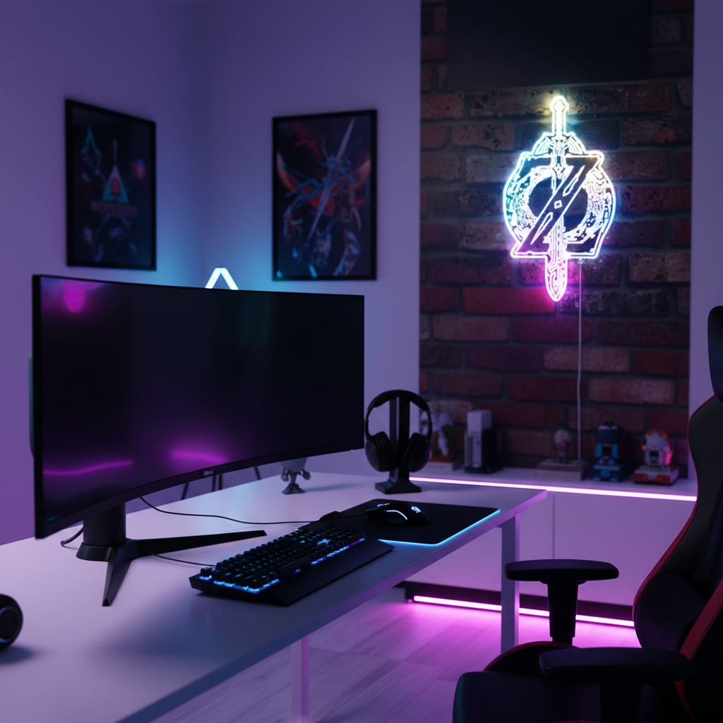 Legend of Zelda Neon RGB Edge Lit LED Sign