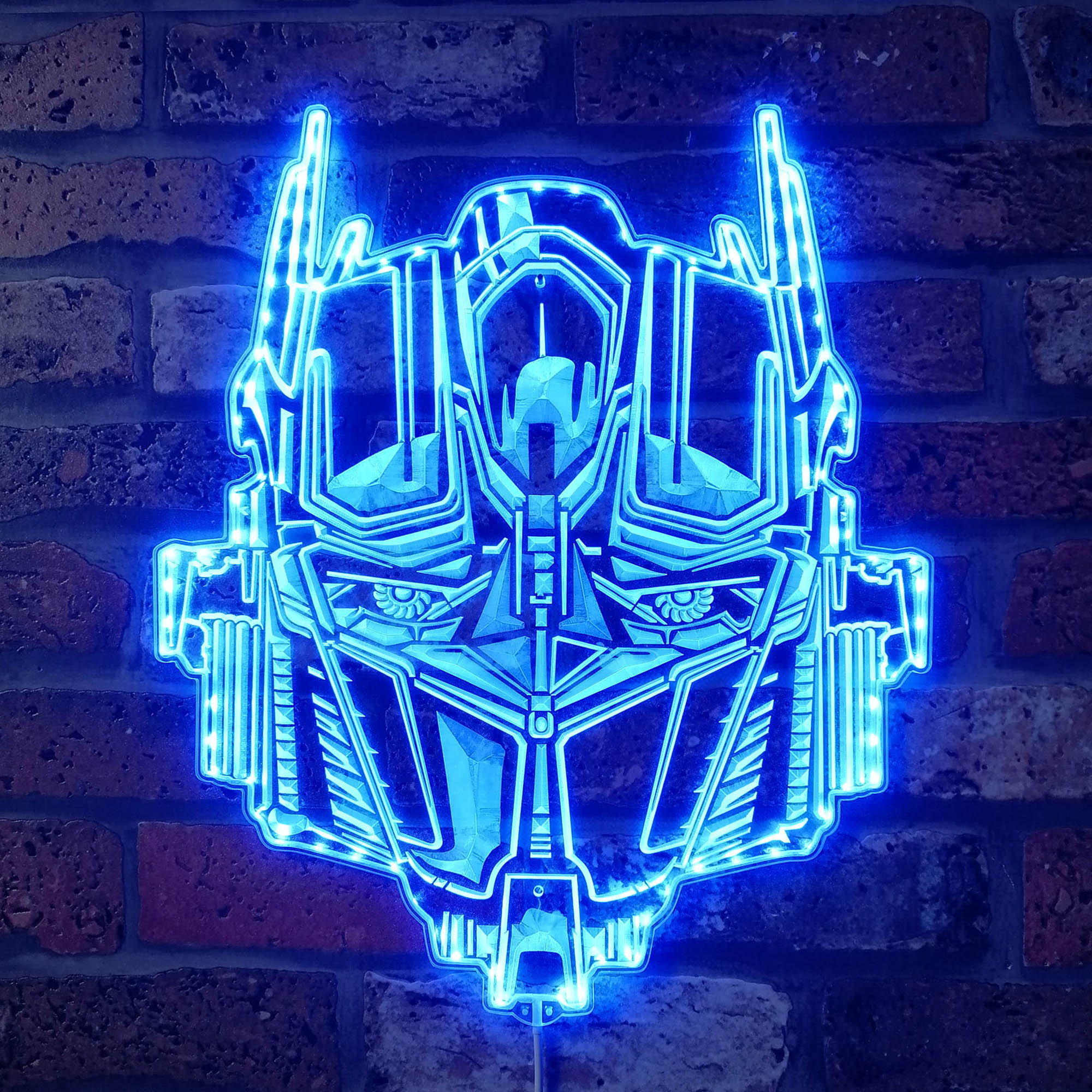 Optimus Prime head Dynamic RGB Edge Lit LED Sign