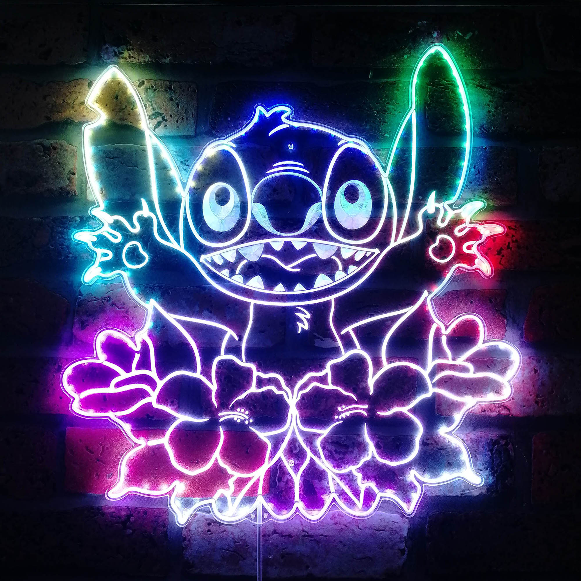 Stitch Dynamic RGB Edge Lit LED Sign